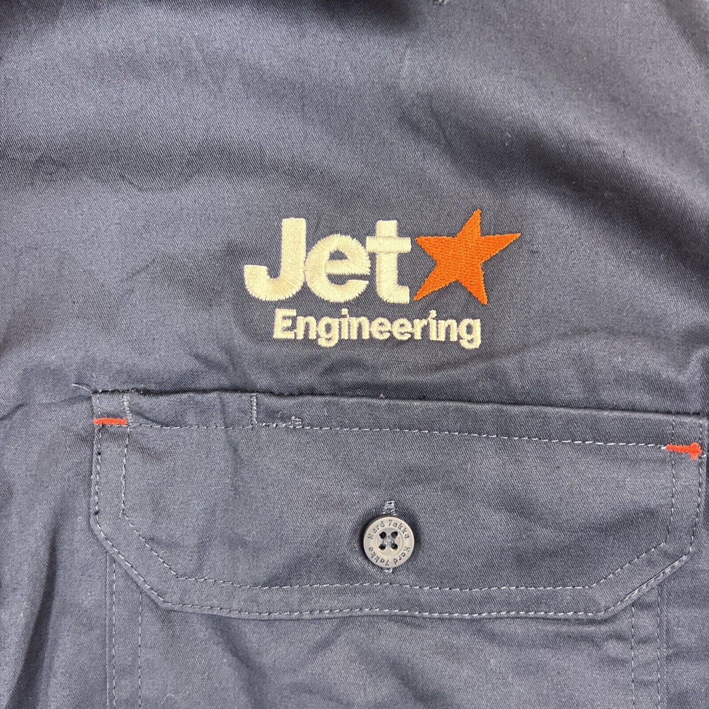 Hard Yakka Mens Short Sleeve Vented Button Up Shirt Size 2XL Jetstar Engineering