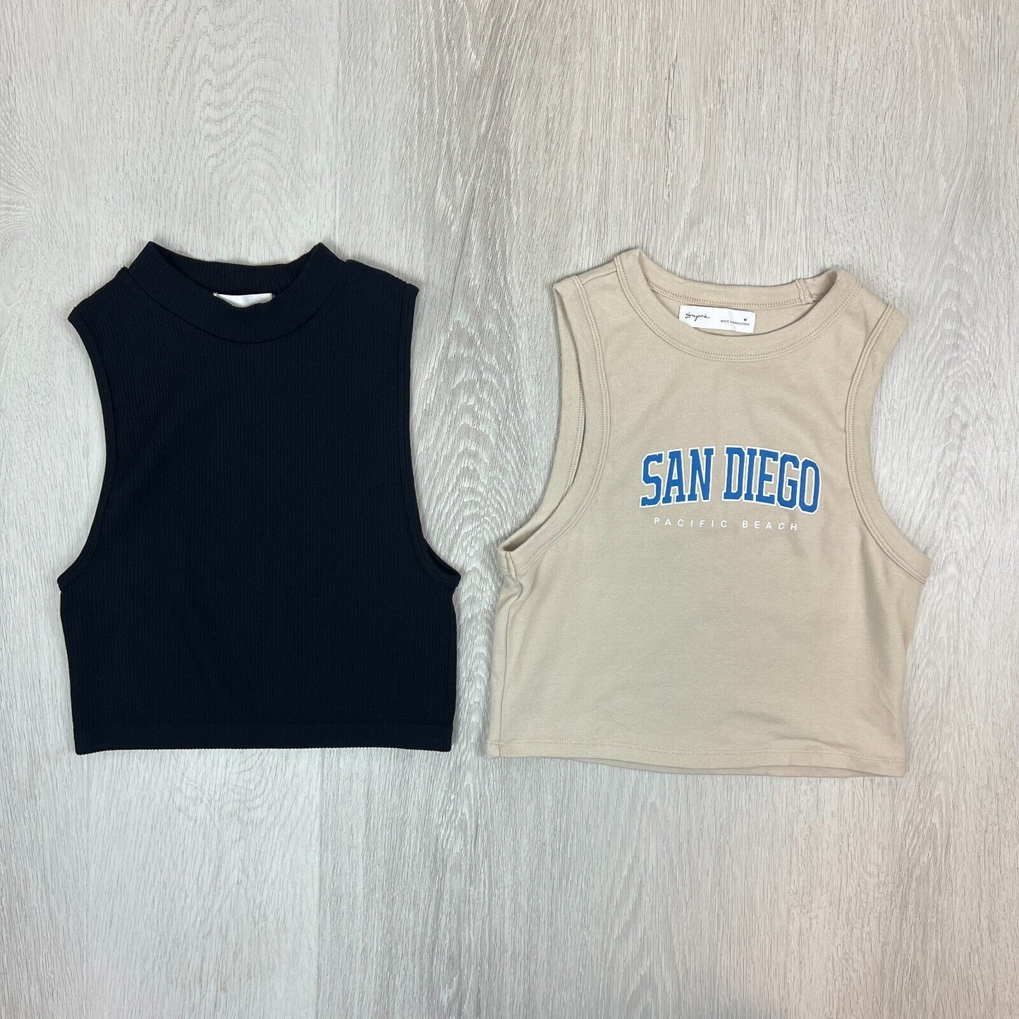 Supre Womens Cropped Tank Top Size Medium (2 Tops)