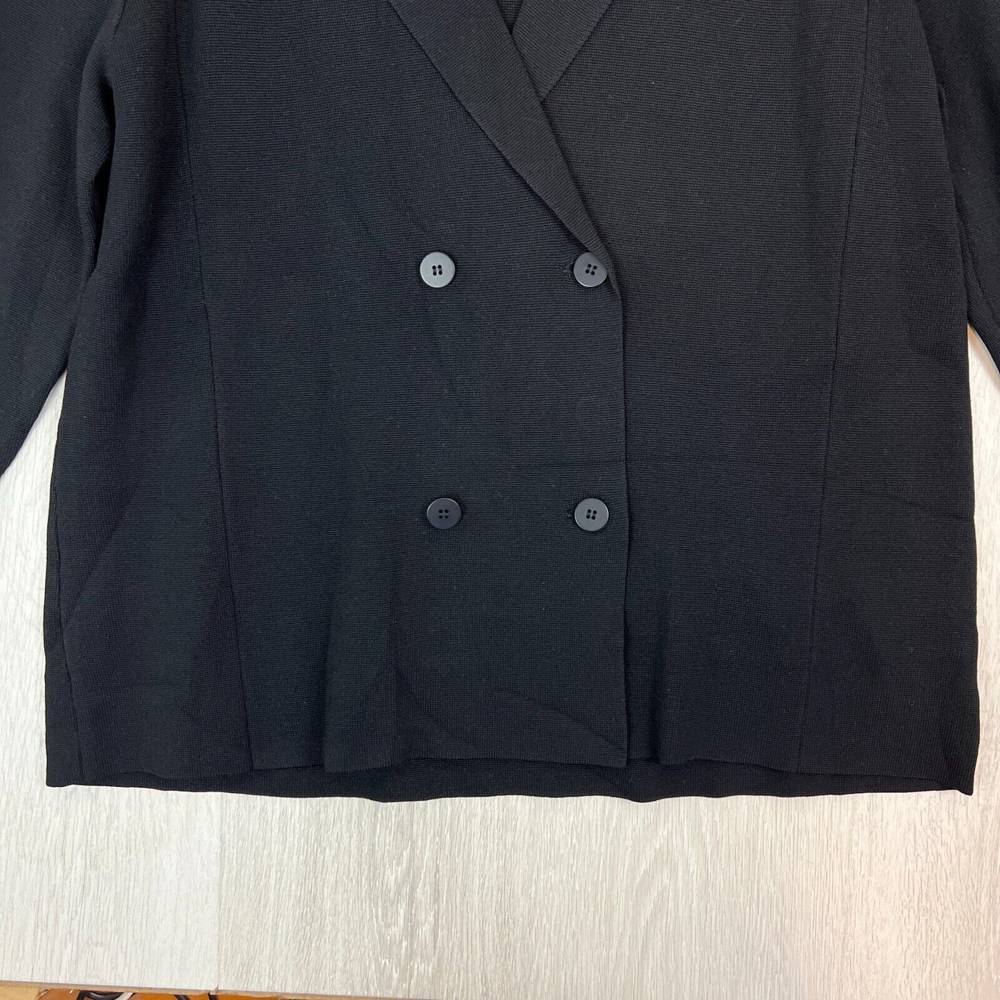 Sussan Womens Black Double Breasted Blazer Jacket Size XL (New)