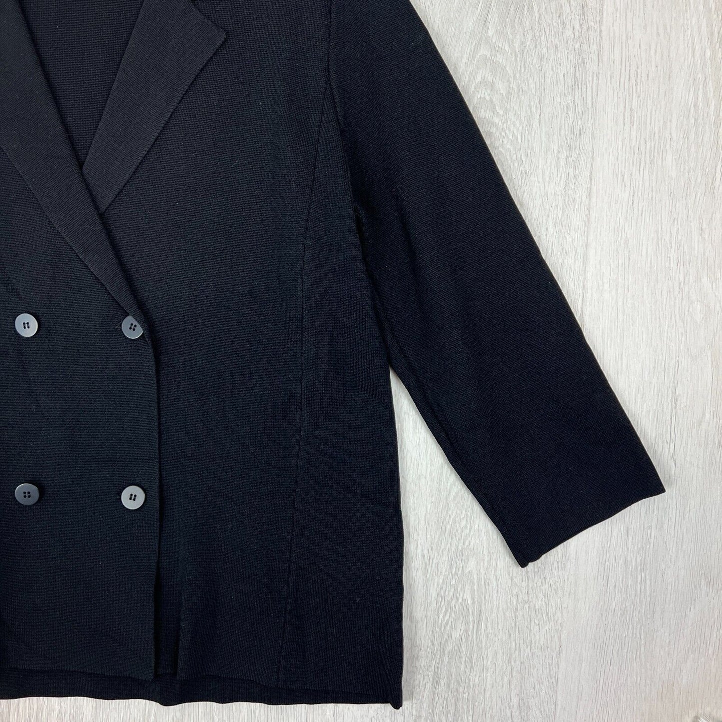 Sussan Womens Black Double Breasted Blazer Jacket Size XL (New)
