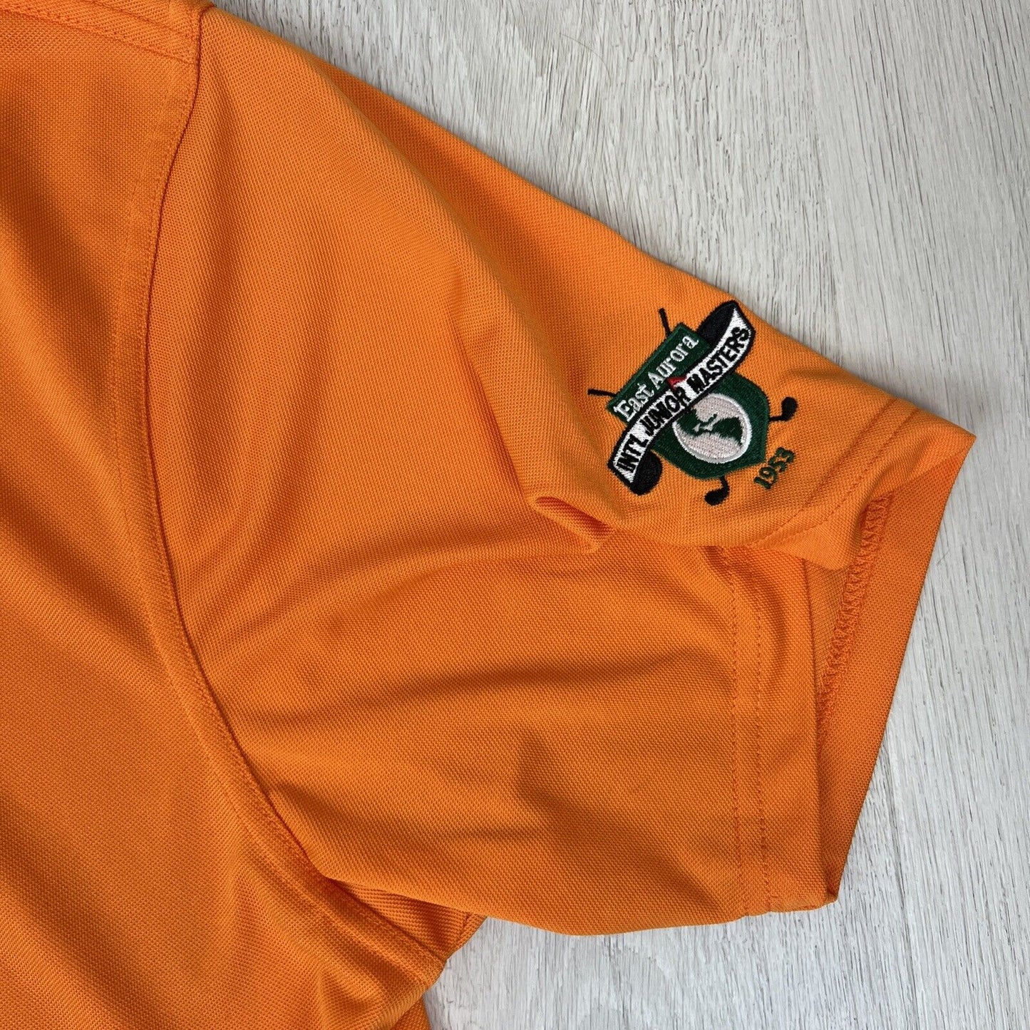 38 Degrees South Mens Orange Manly Golf Club Polo Shirt Size XL