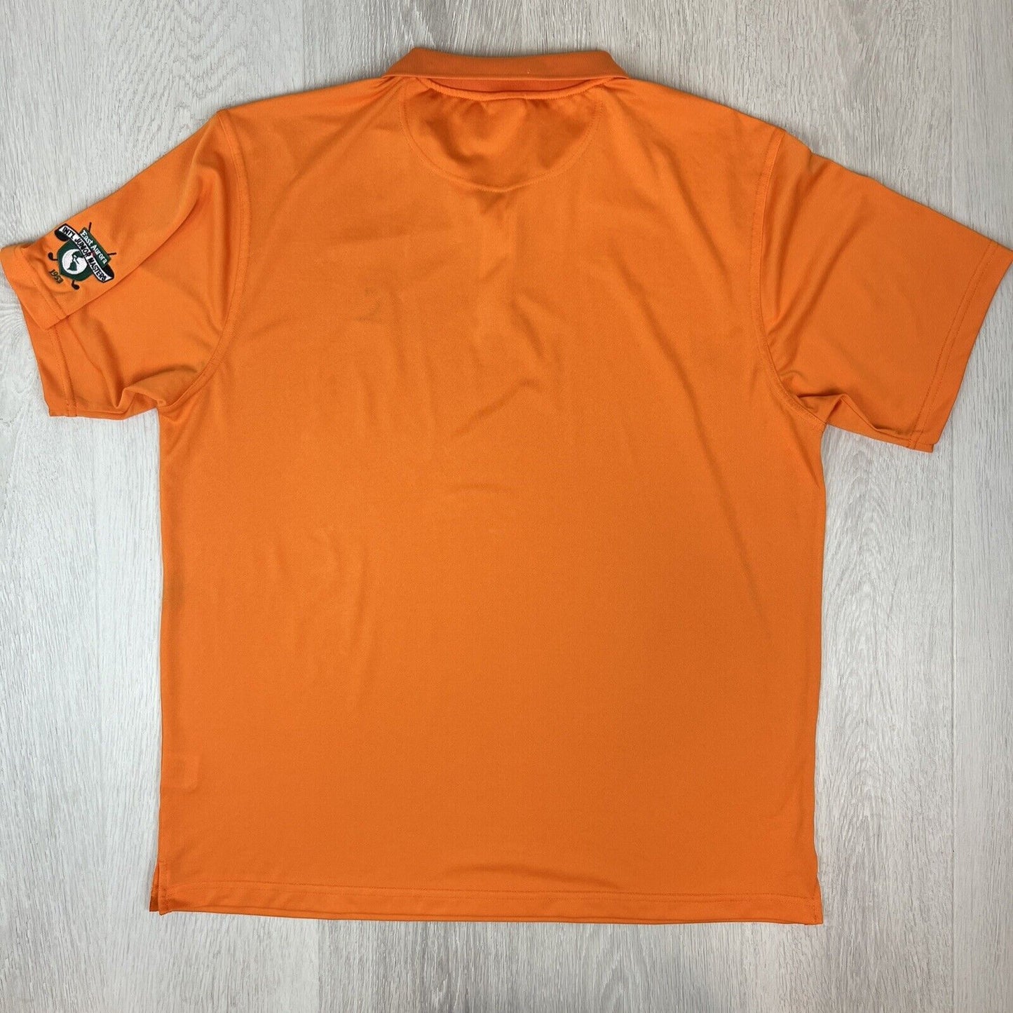 38 Degrees South Mens Orange Manly Golf Club Polo Shirt Size XL