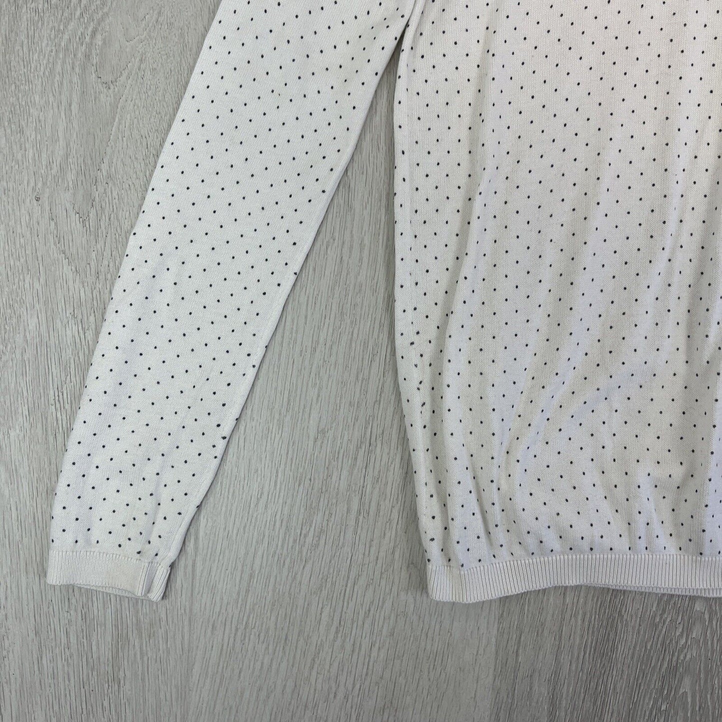 Tommy Hilfiger Womens White Pullover Knitted Sweater Jumper Size XS