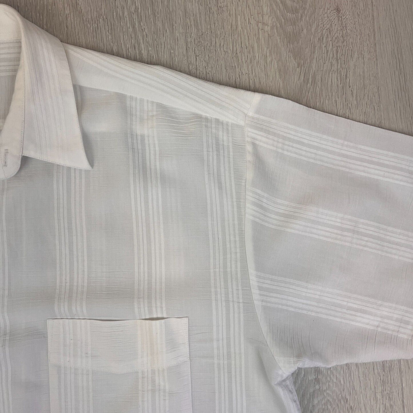 Free Spirit Mens White Short Sleeve Button Up Shirt Size 2XL