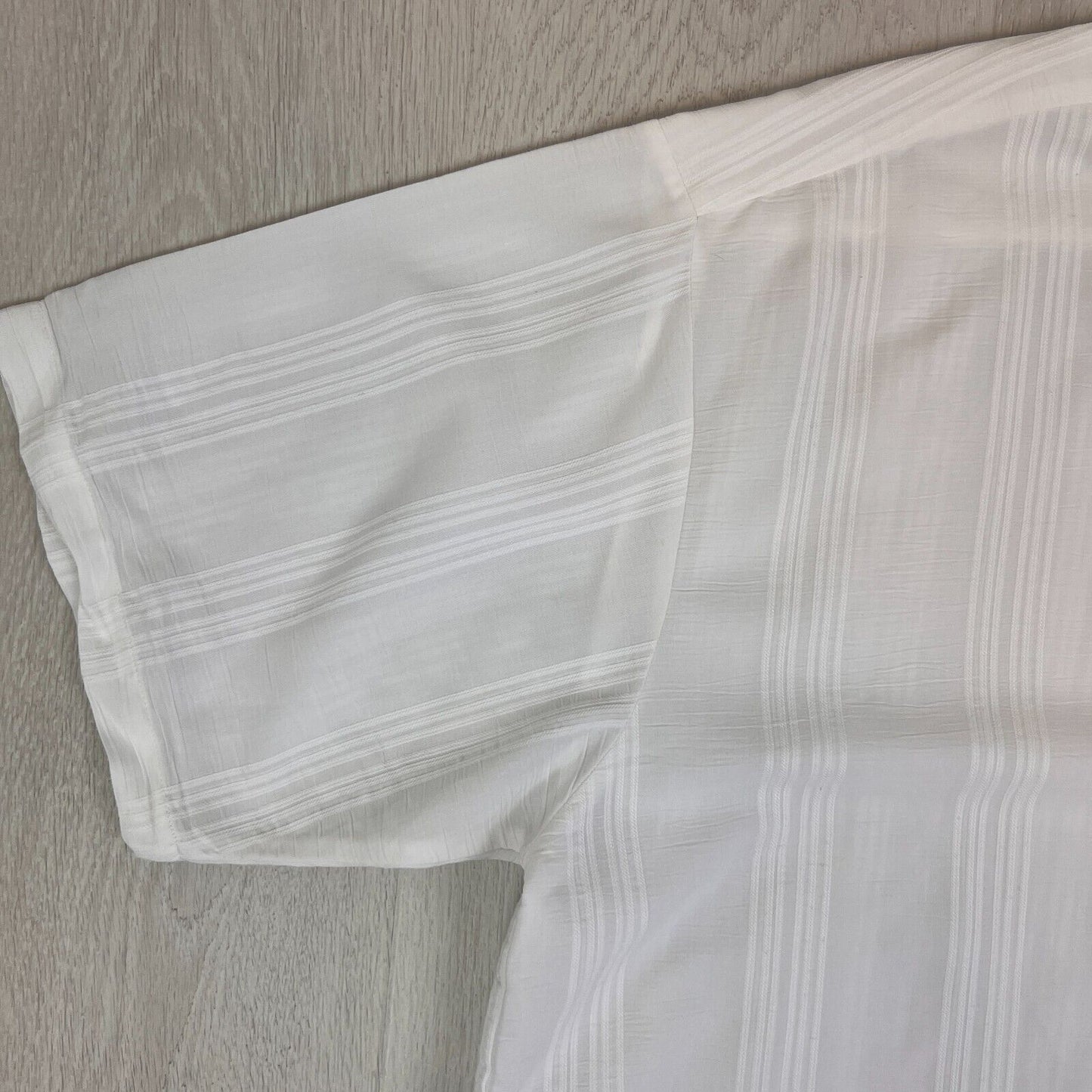 Free Spirit Mens White Short Sleeve Button Up Shirt Size 2XL