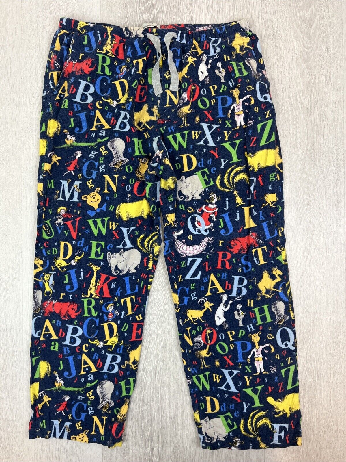 Peter Alexander Mens Flannelette Pyjama Pants Sleep Pants Dr Seuss Size XL