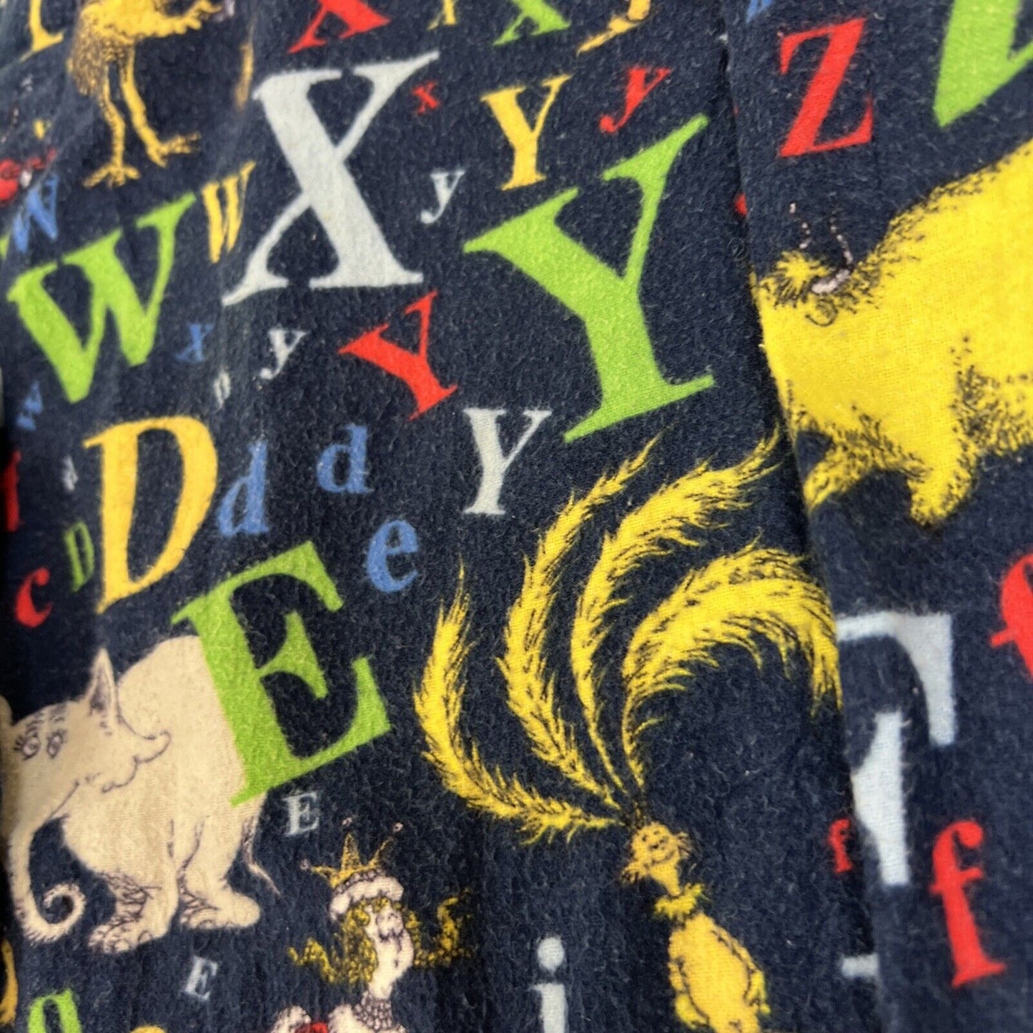 Peter Alexander Mens Flannelette Pyjama Pants Sleep Pants Dr Seuss Size XL