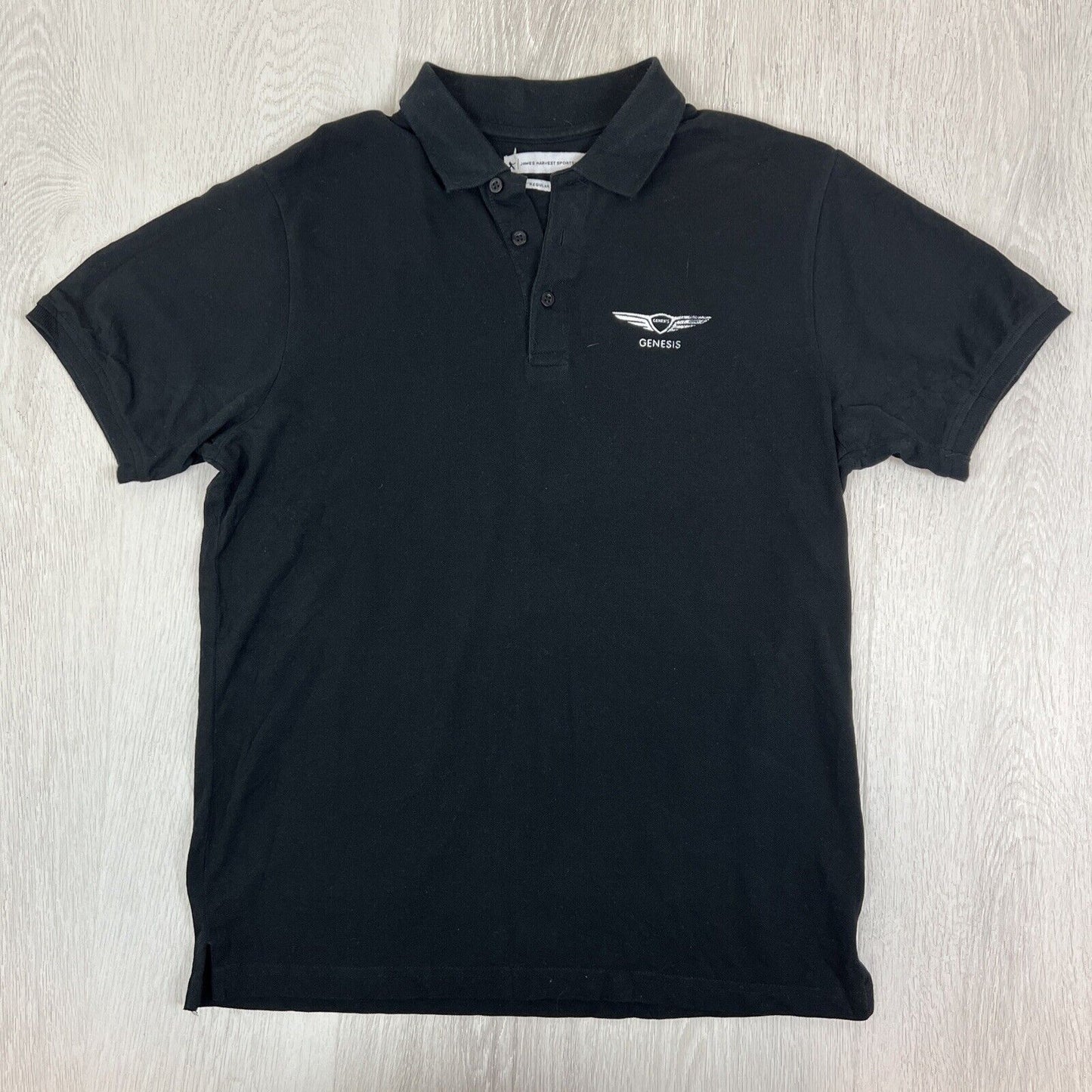 Hyundai Genesis Mens Black Polo Shirt Size Medium