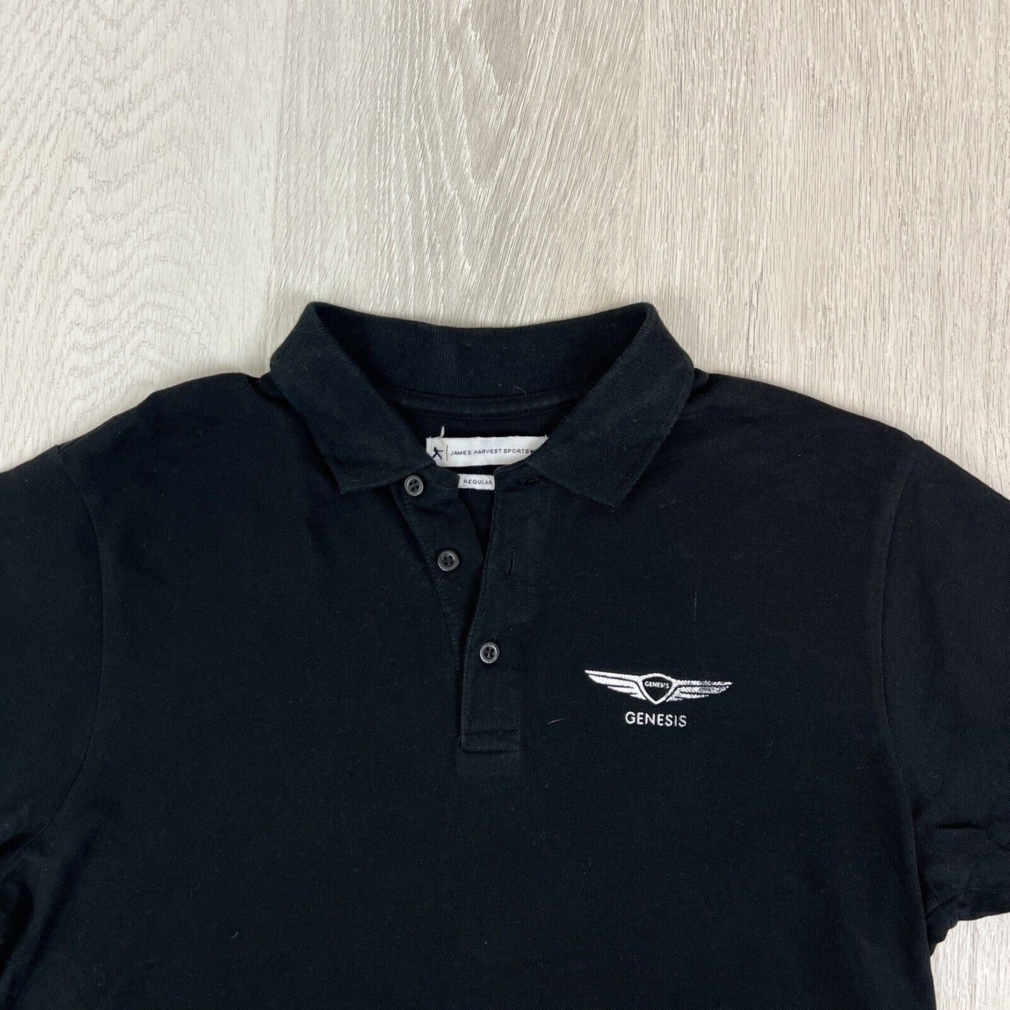 Hyundai Genesis Mens Black Polo Shirt Size Medium