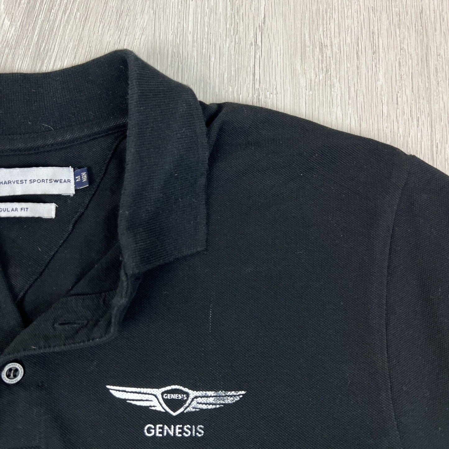 Hyundai Genesis Mens Black Polo Shirt Size Medium