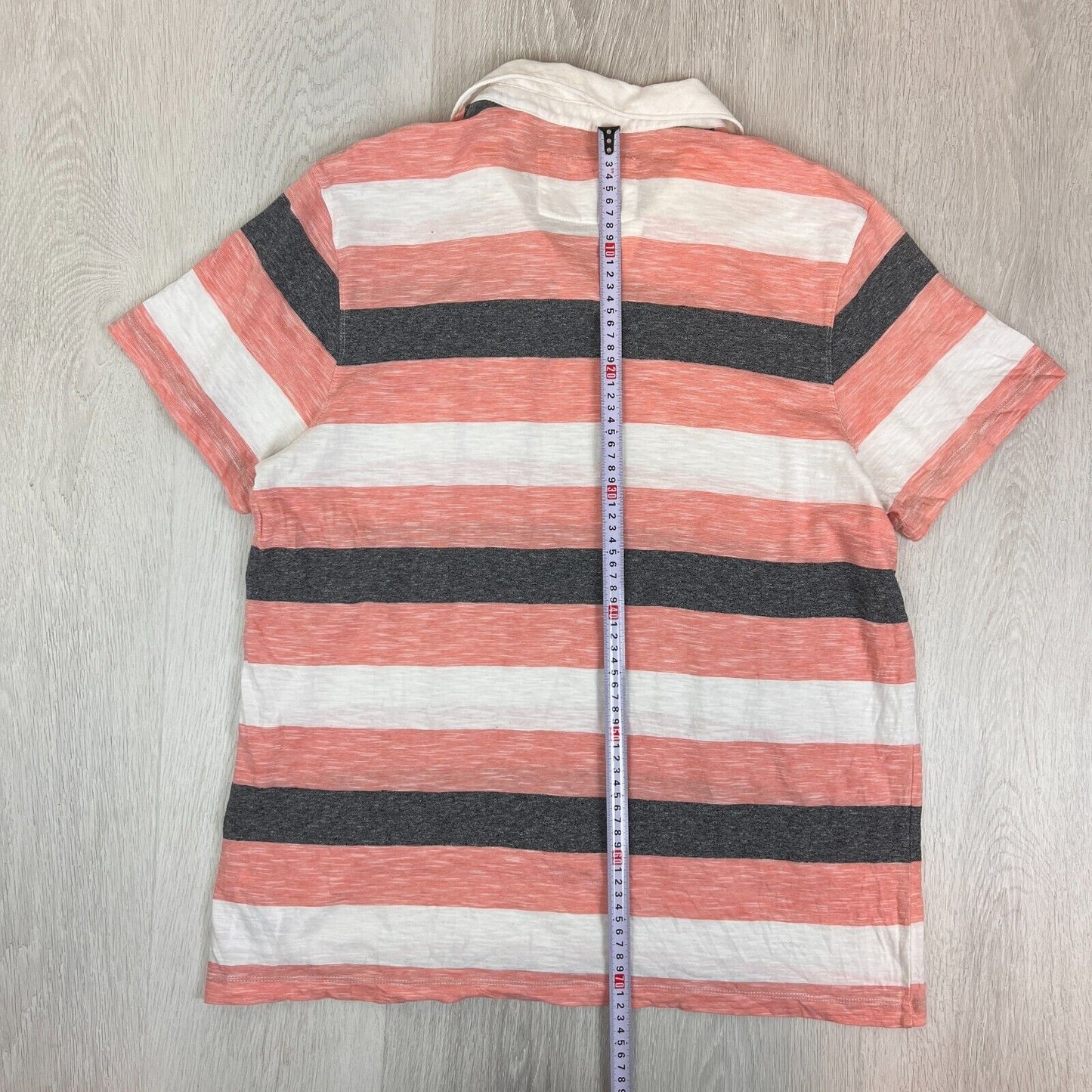Guess Mens Striped Short Sleeve Polo Shirt Size XL