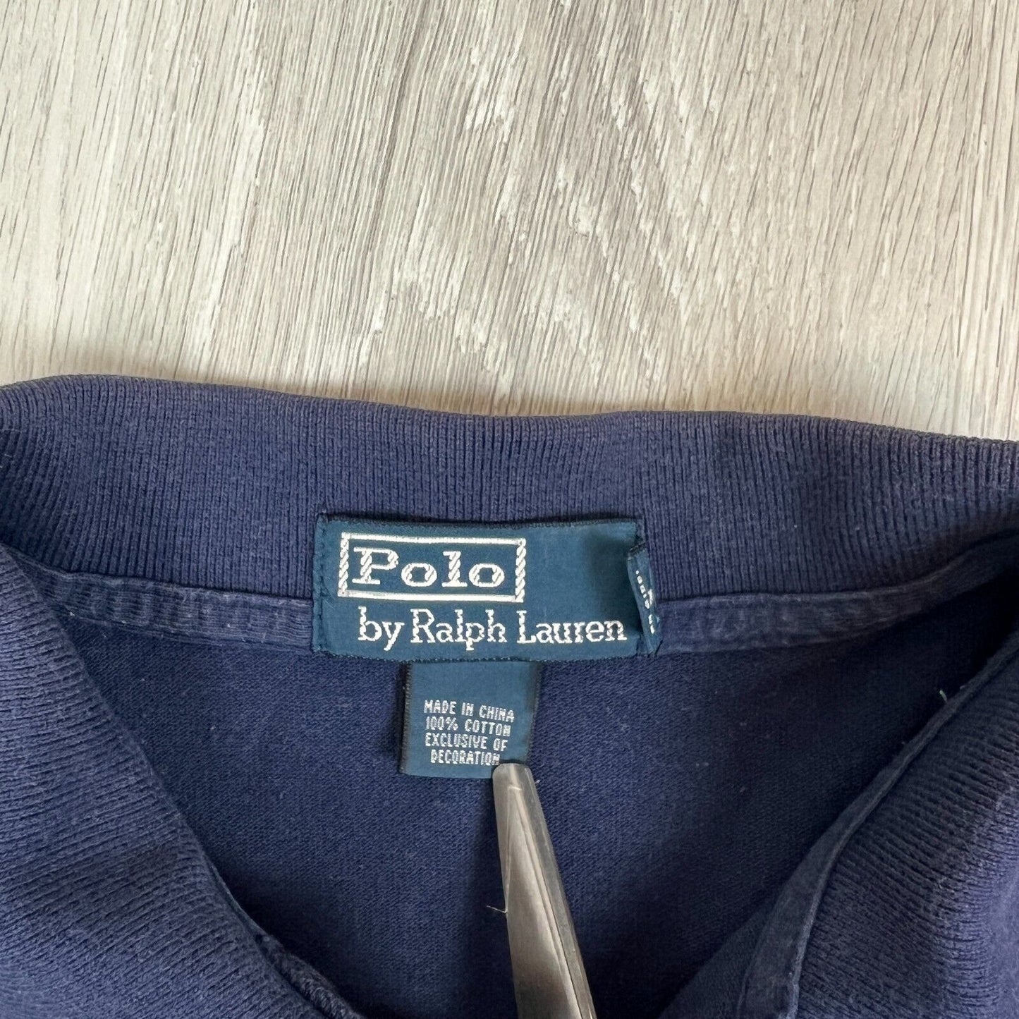 Polo Ralph Lauren Mens Navy Blue Polo Shirt Size Large