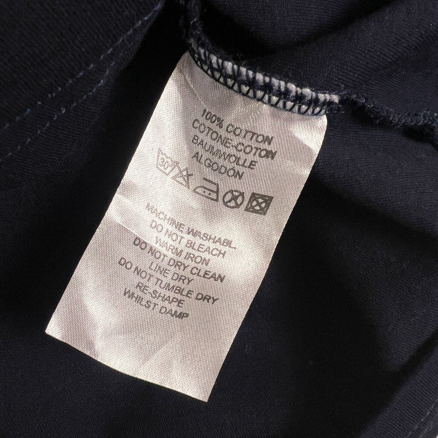 Polo Ralph Lauren Mens Navy Blue Polo Shirt Size XL (Measures L)