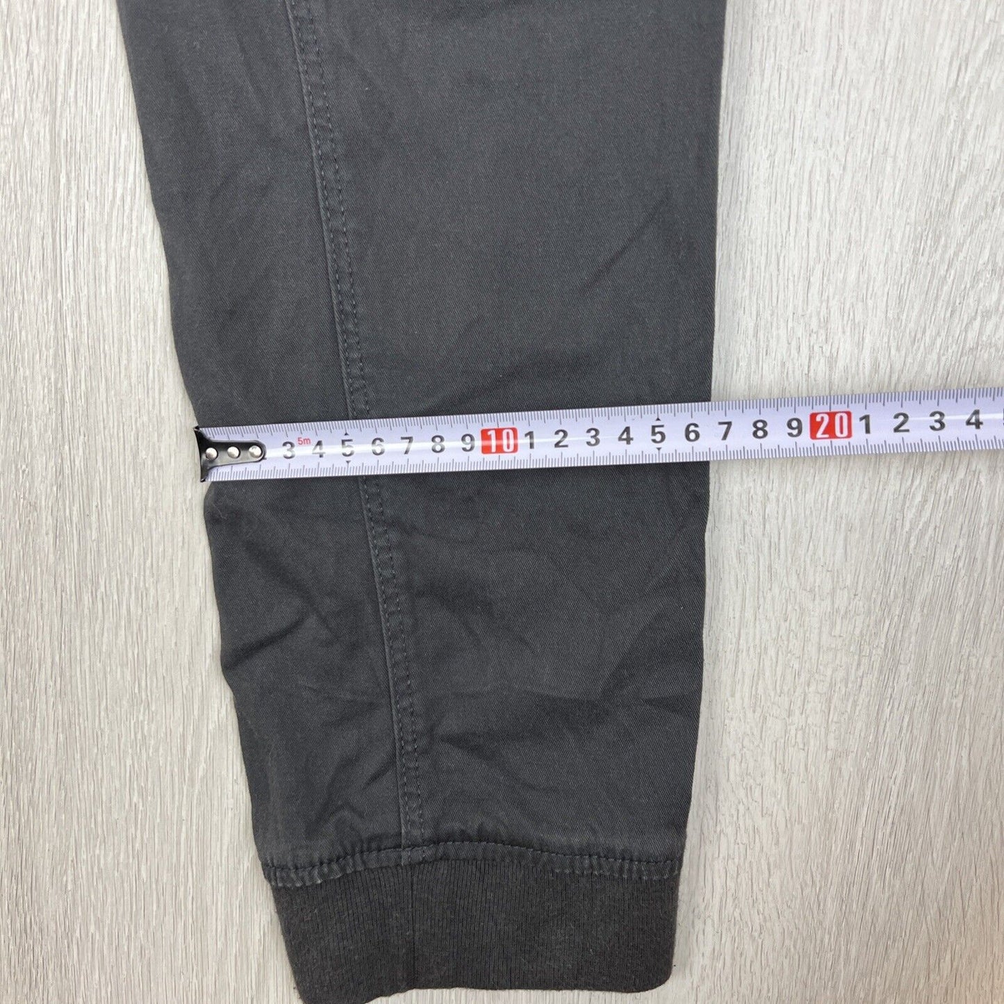 H&M Mens Dark Grey Slim Fit Cargo Jogger Pants Size XL