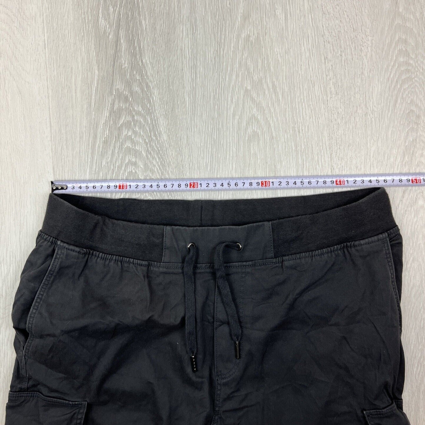 H&M Mens Dark Grey Slim Fit Cargo Jogger Pants Size XL