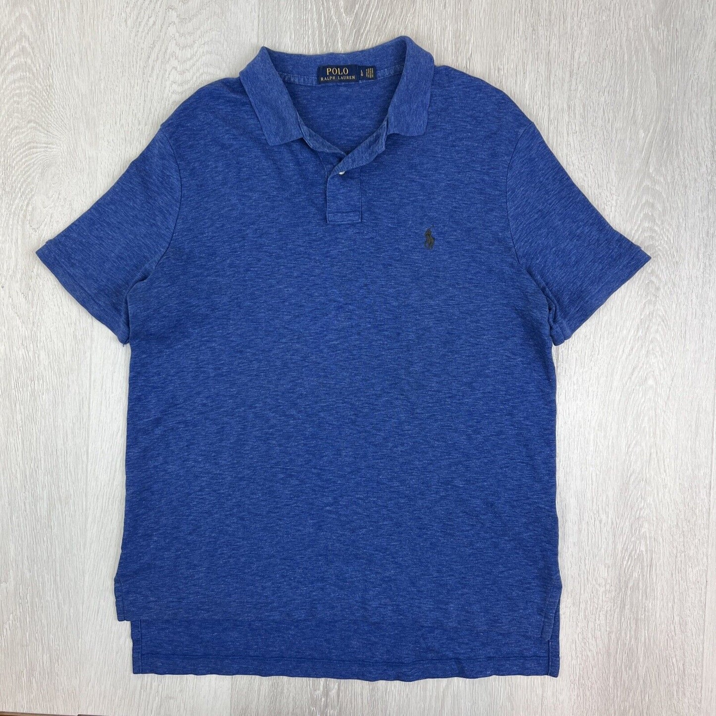 Polo Ralph Lauren Mens Navy Blue Polo Shirt Size Large