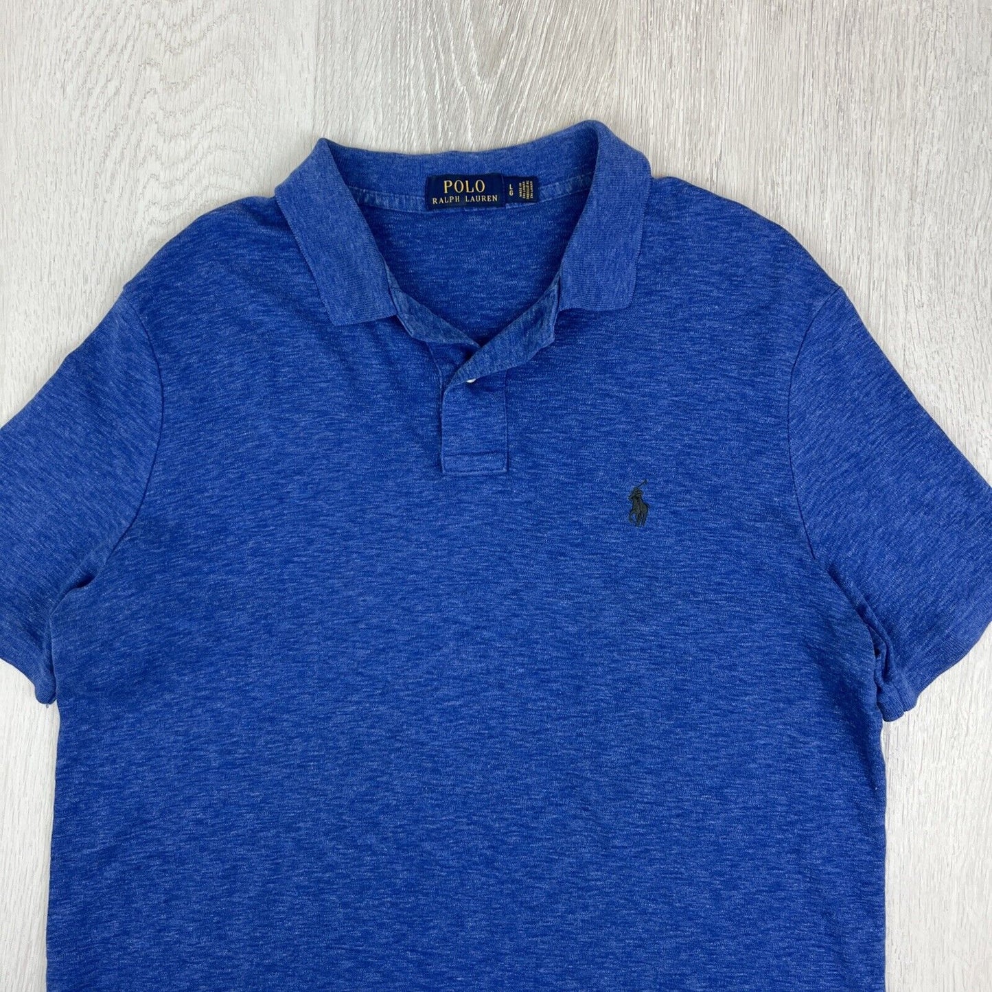 Polo Ralph Lauren Mens Navy Blue Polo Shirt Size Large