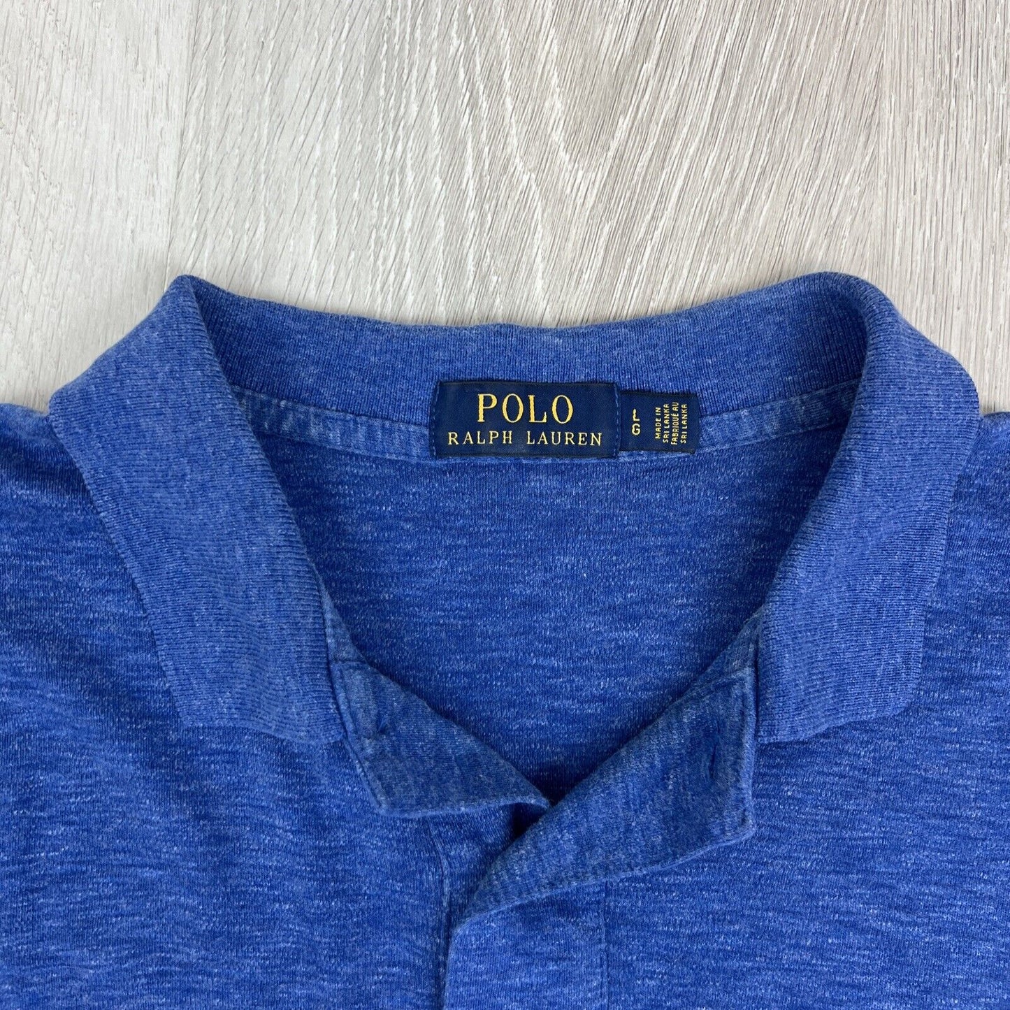 Polo Ralph Lauren Mens Navy Blue Polo Shirt Size Large