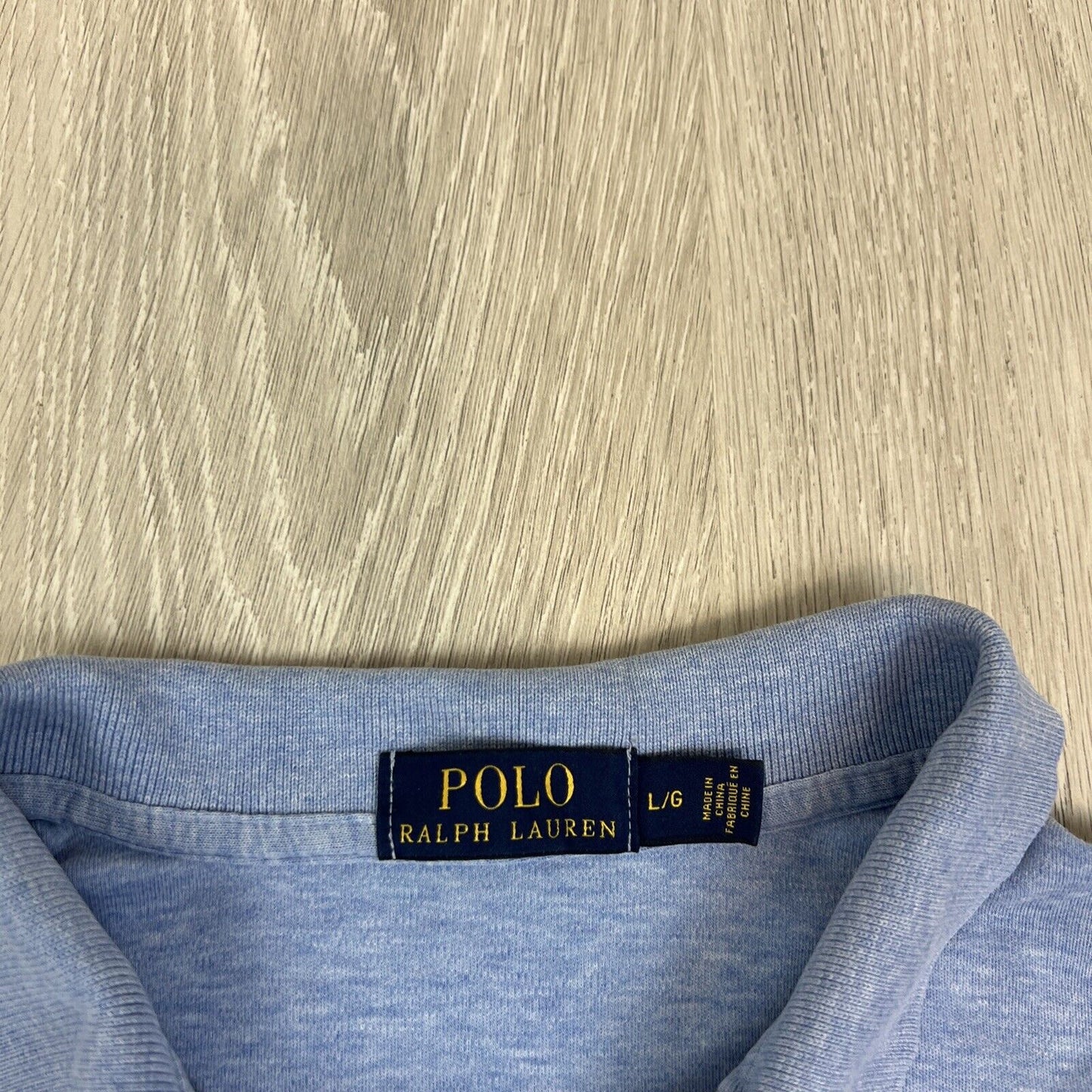 Polo Ralph Lauren Mens Light Blue Polo Shirt Size Large