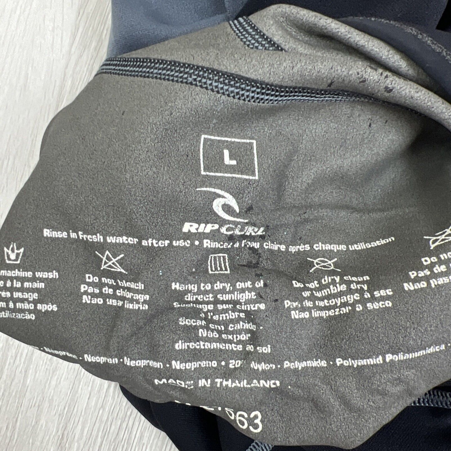 Ripcurl 0.5mm Titanium Hotskin Wetsuit Top Wetsuit Shirt Size Large