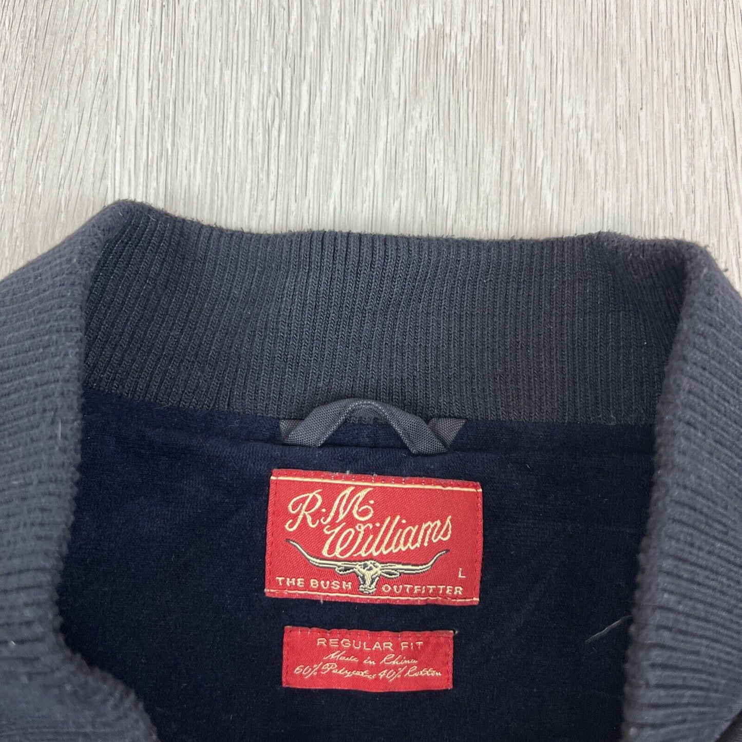 R.M. Williams Mens Navy Blue Vest Jacket Size Large