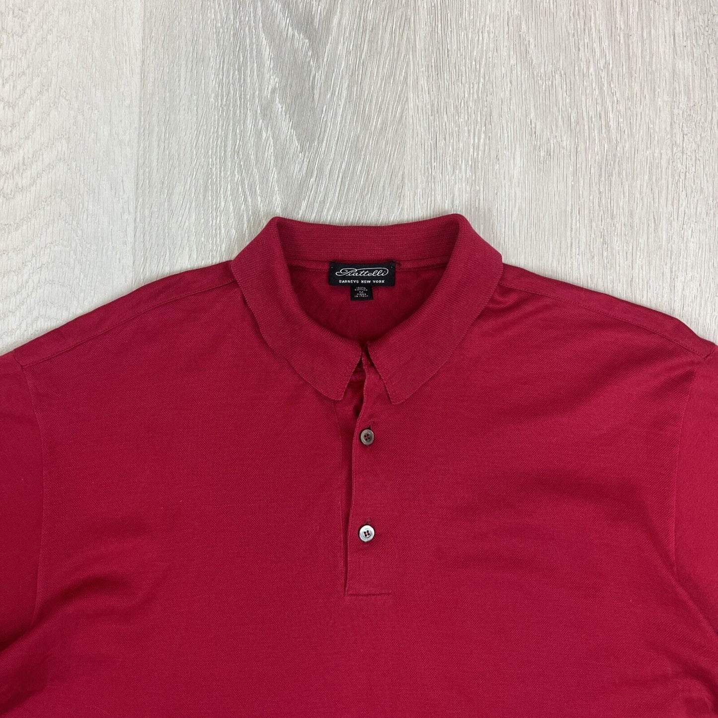 Piatelli Barneys New York Mens Red Polo Shirt Size Medium