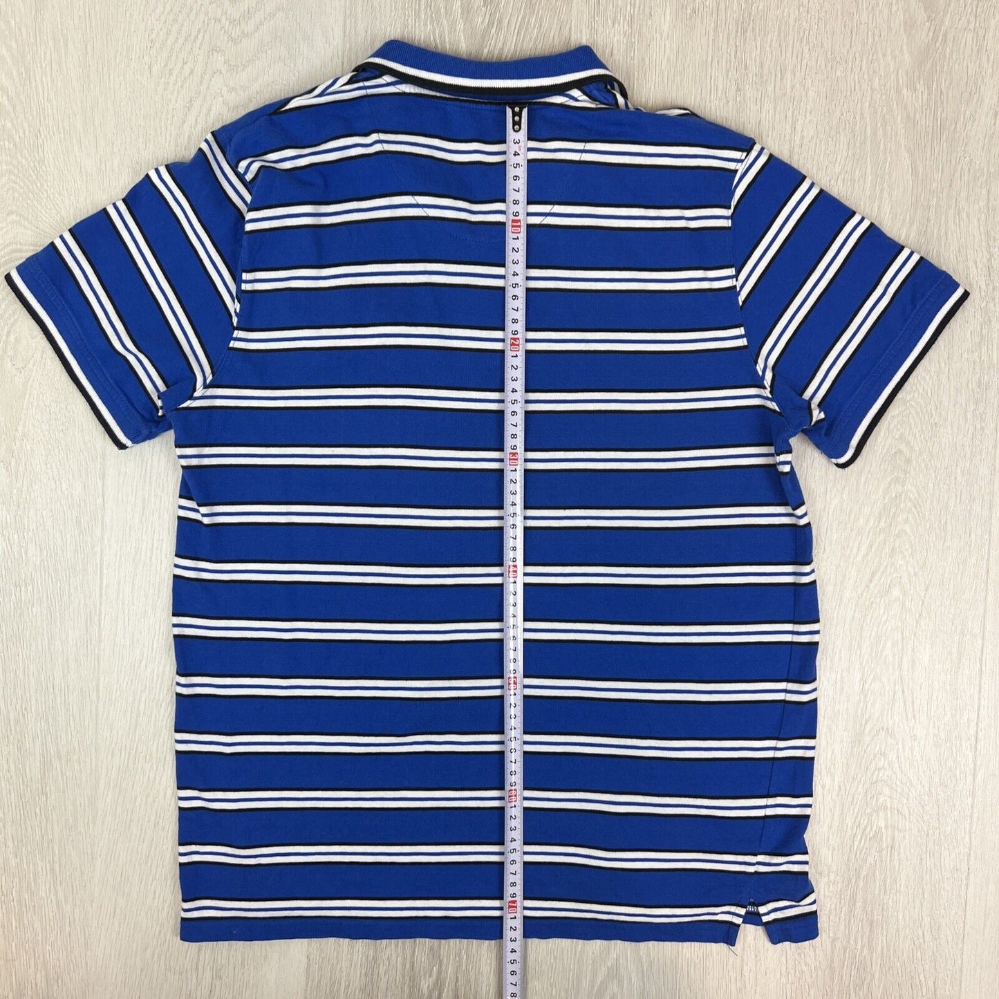 NRL Support Mens Canterbury Bankstown Bulldogs Mens Striped Polo Shirt Size XL