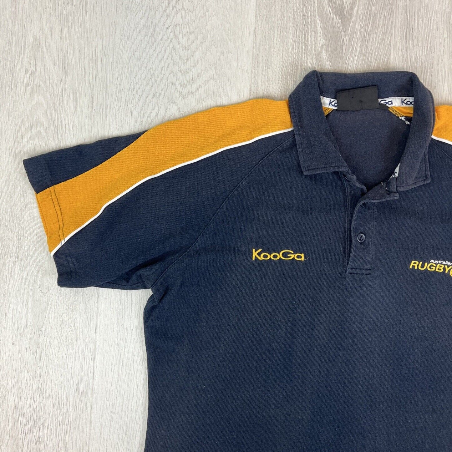 Kooga Australia Wallabies Rugby Union Mens Navy Blue Polo Shirt Size 2XL