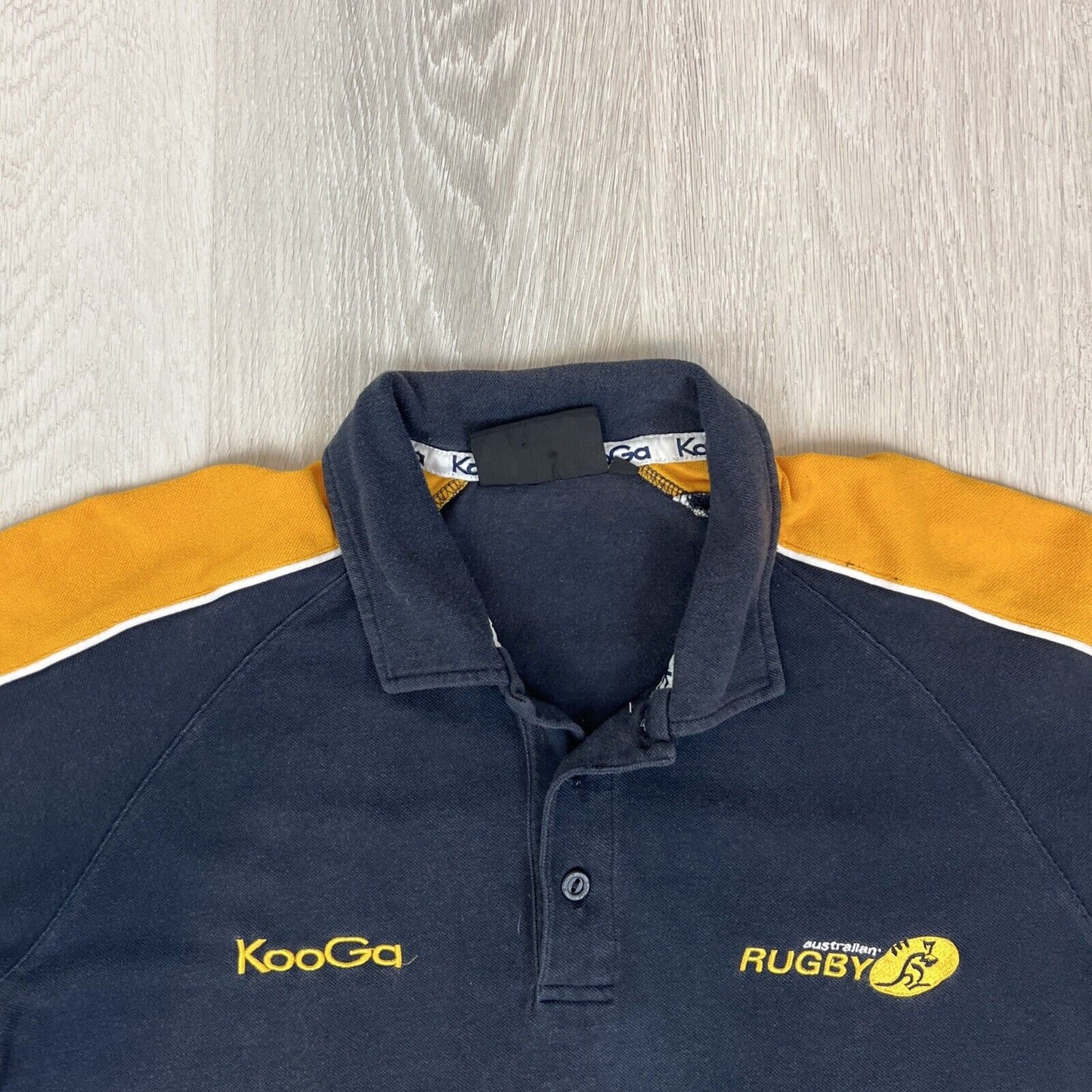 Kooga Australia Wallabies Rugby Union Mens Navy Blue Polo Shirt Size 2XL