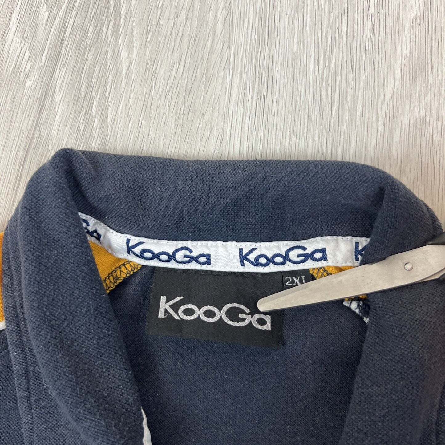 Kooga Australia Wallabies Rugby Union Mens Navy Blue Polo Shirt Size 2XL