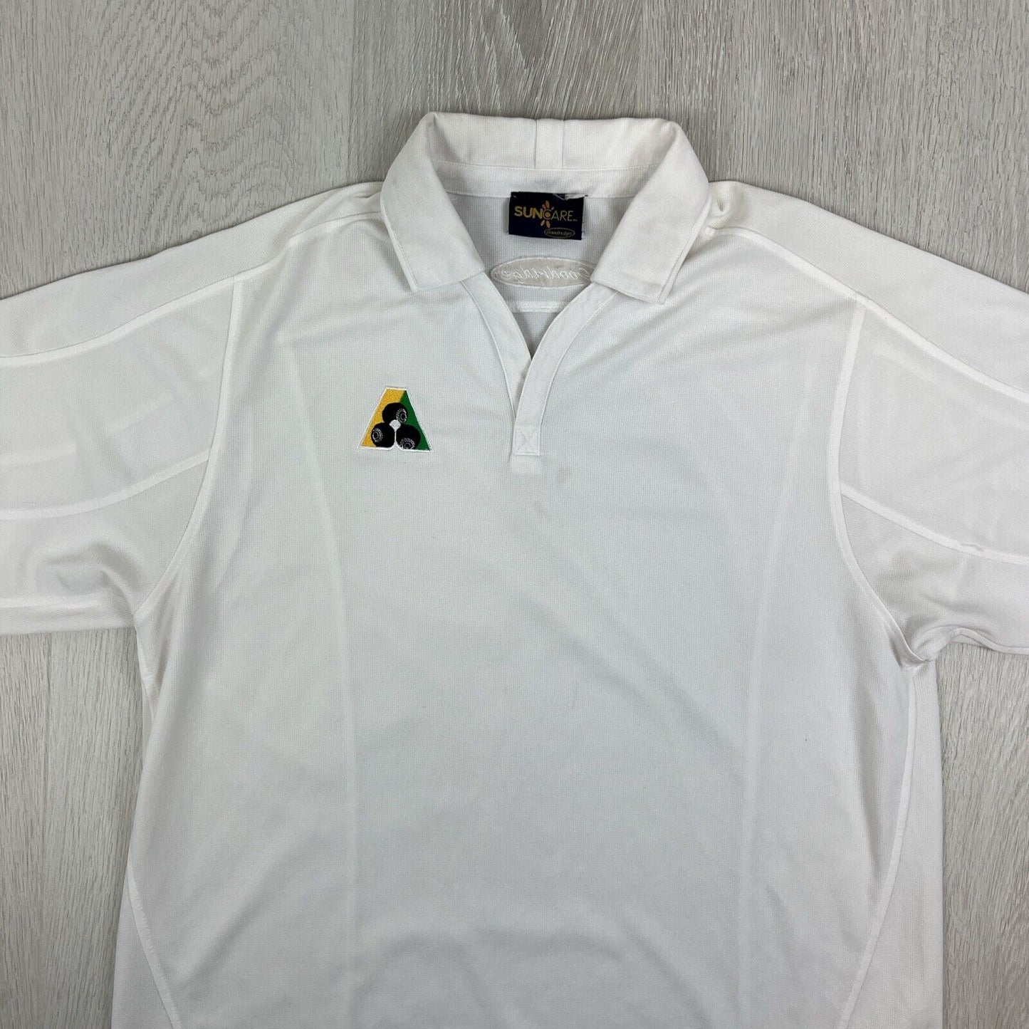 Goodridge Mens Lawn Bowls White Polo Shirt Size XL