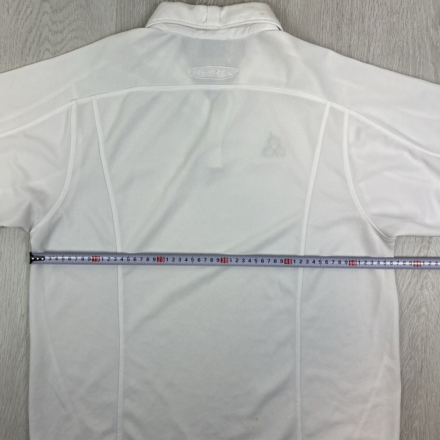 Goodridge Mens Lawn Bowls White Polo Shirt Size XL