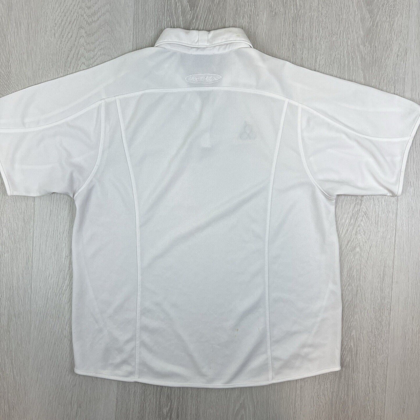 Goodridge Mens Lawn Bowls White Polo Shirt Size XL