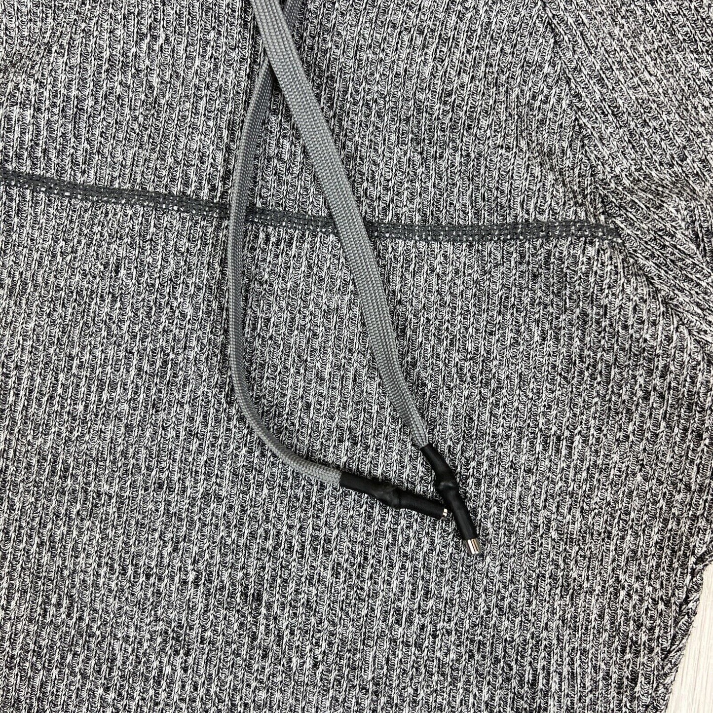 Echt Womens Cropped Ribbed Texture Pullover Hoodie Size Small