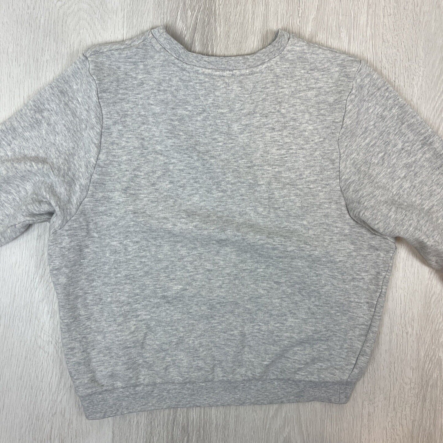 Tommy Hilfiger Womens Grey Cropped Oversized Pullover Sweatshirt Size 2XS