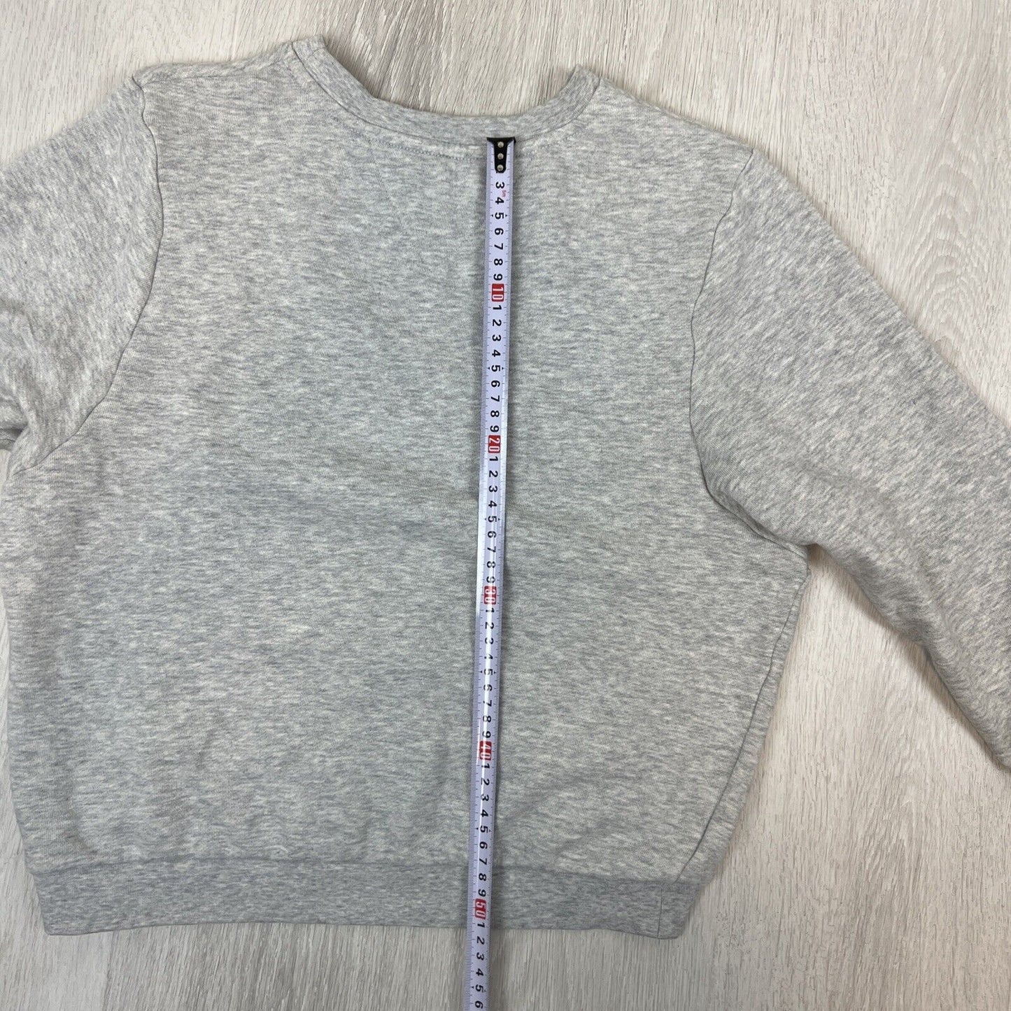 Tommy Hilfiger Womens Grey Cropped Oversized Pullover Sweatshirt Size 2XS