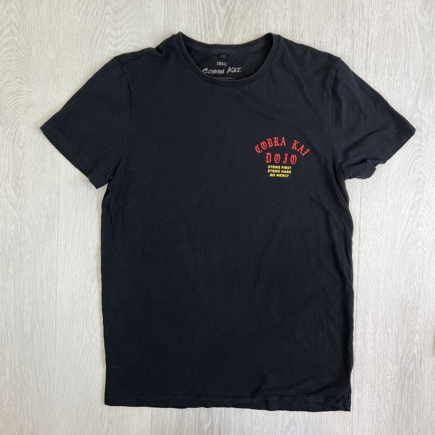 Cobra Kai Dojo Mens Black T-Shirt Size Small
