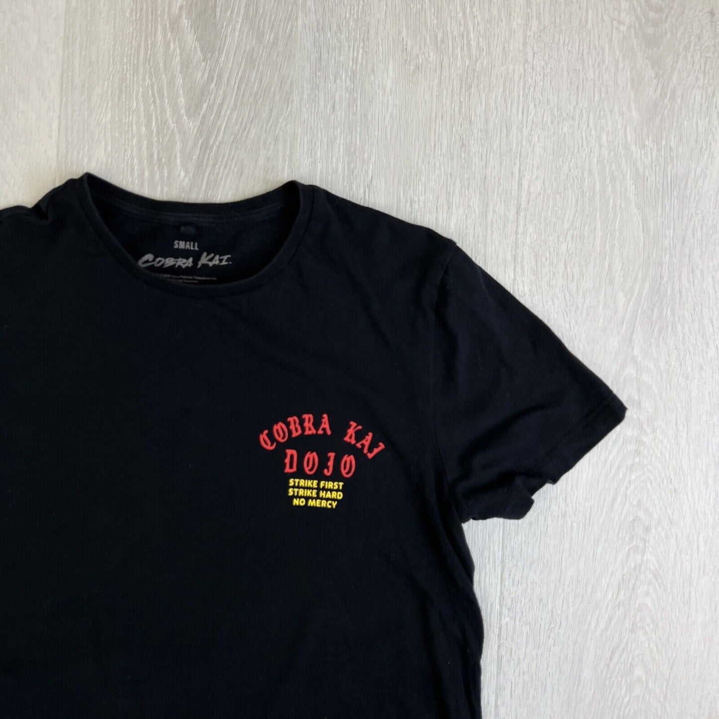 Cobra Kai Dojo Mens Black T-Shirt Size Small