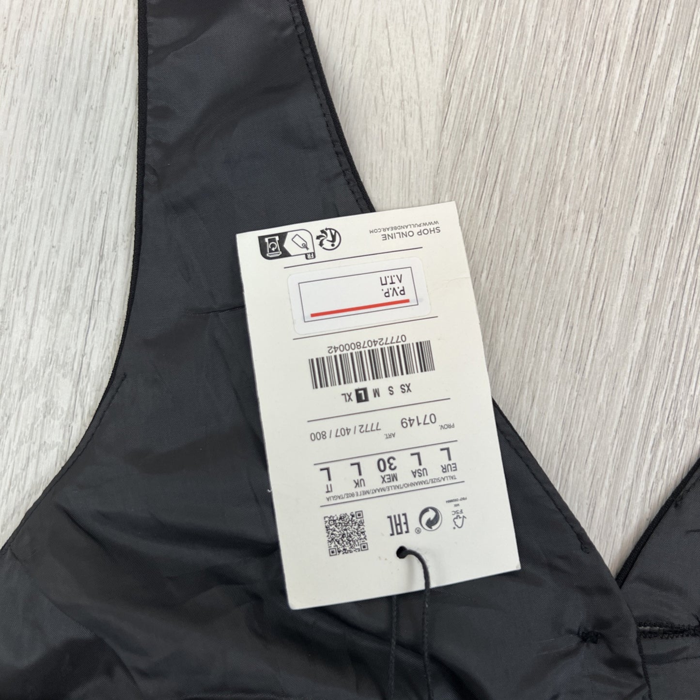 Pull&bear Womens Black Halter Neck Tank Top Size Large (NEW)