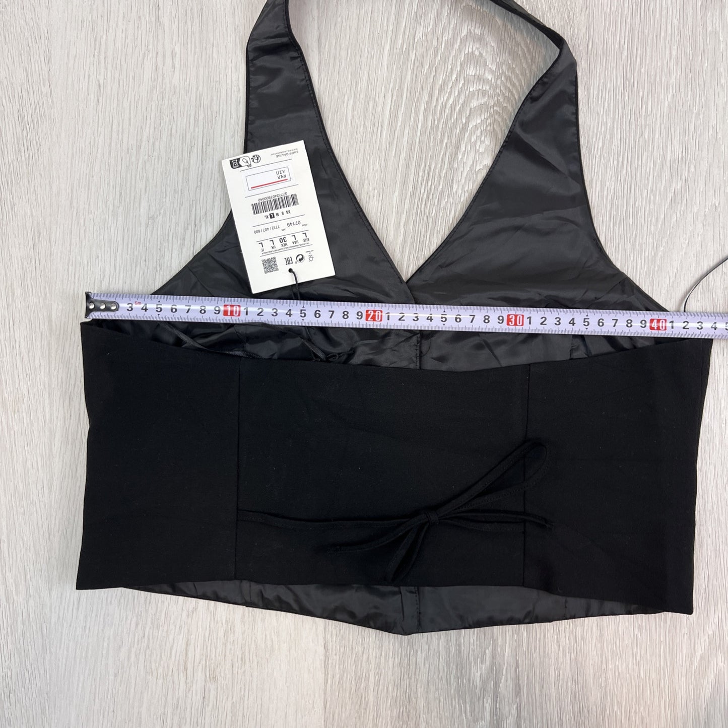 Pull&bear Womens Black Halter Neck Tank Top Size Large (NEW)