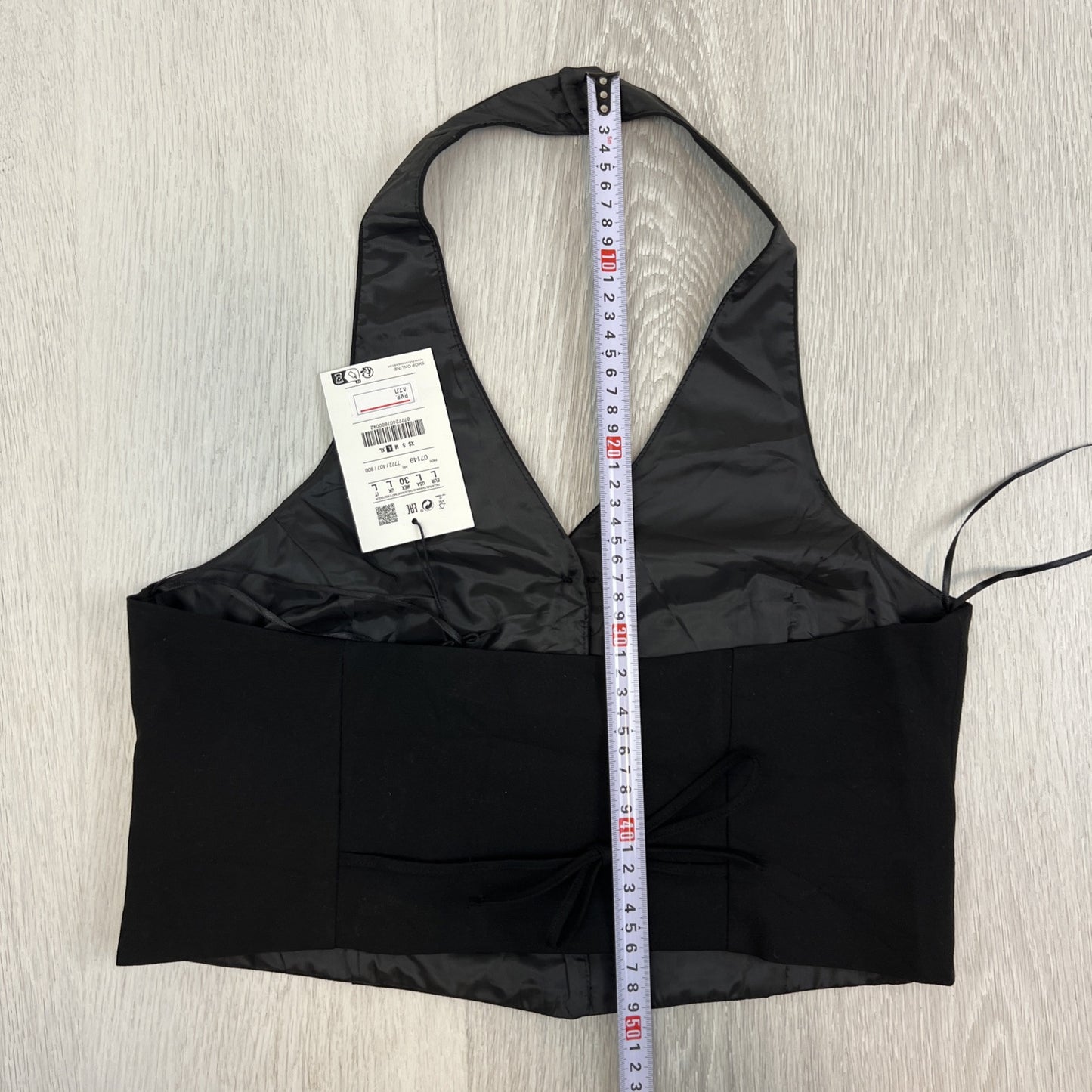 Pull&bear Womens Black Halter Neck Tank Top Size Large (NEW)