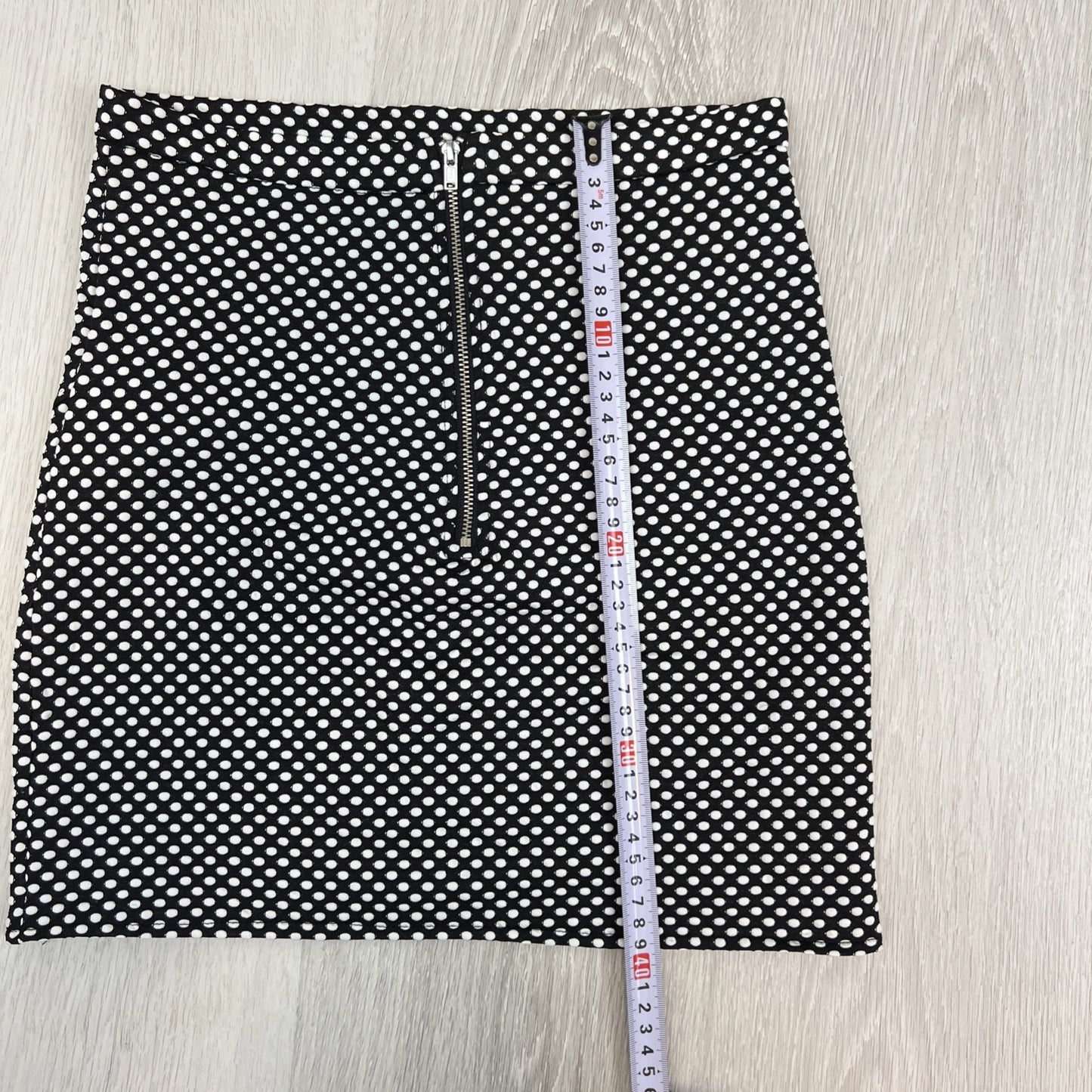 Paint It Red Womens Polka Dot Mini Skirt Small