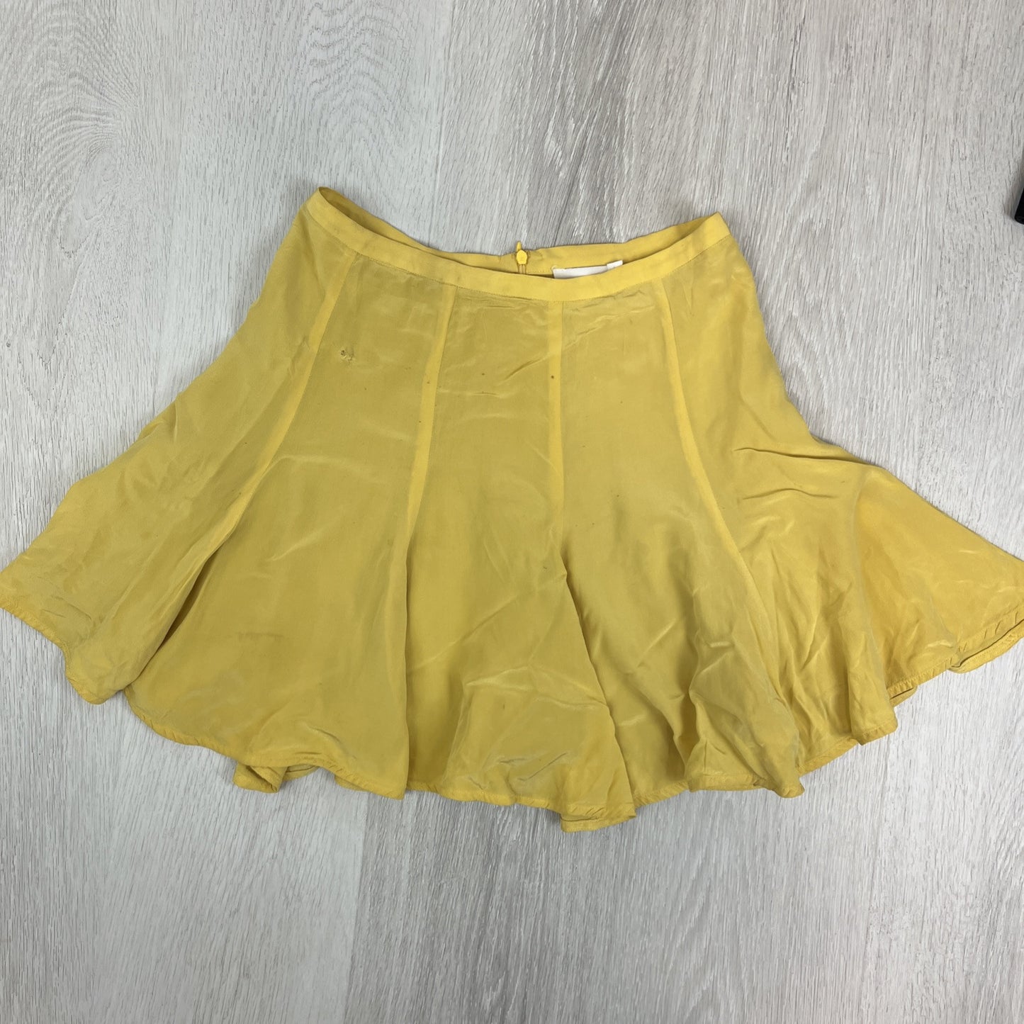Zimmerman Womens Yellow Silk Skirt Size 1 (Minor damage/marks)