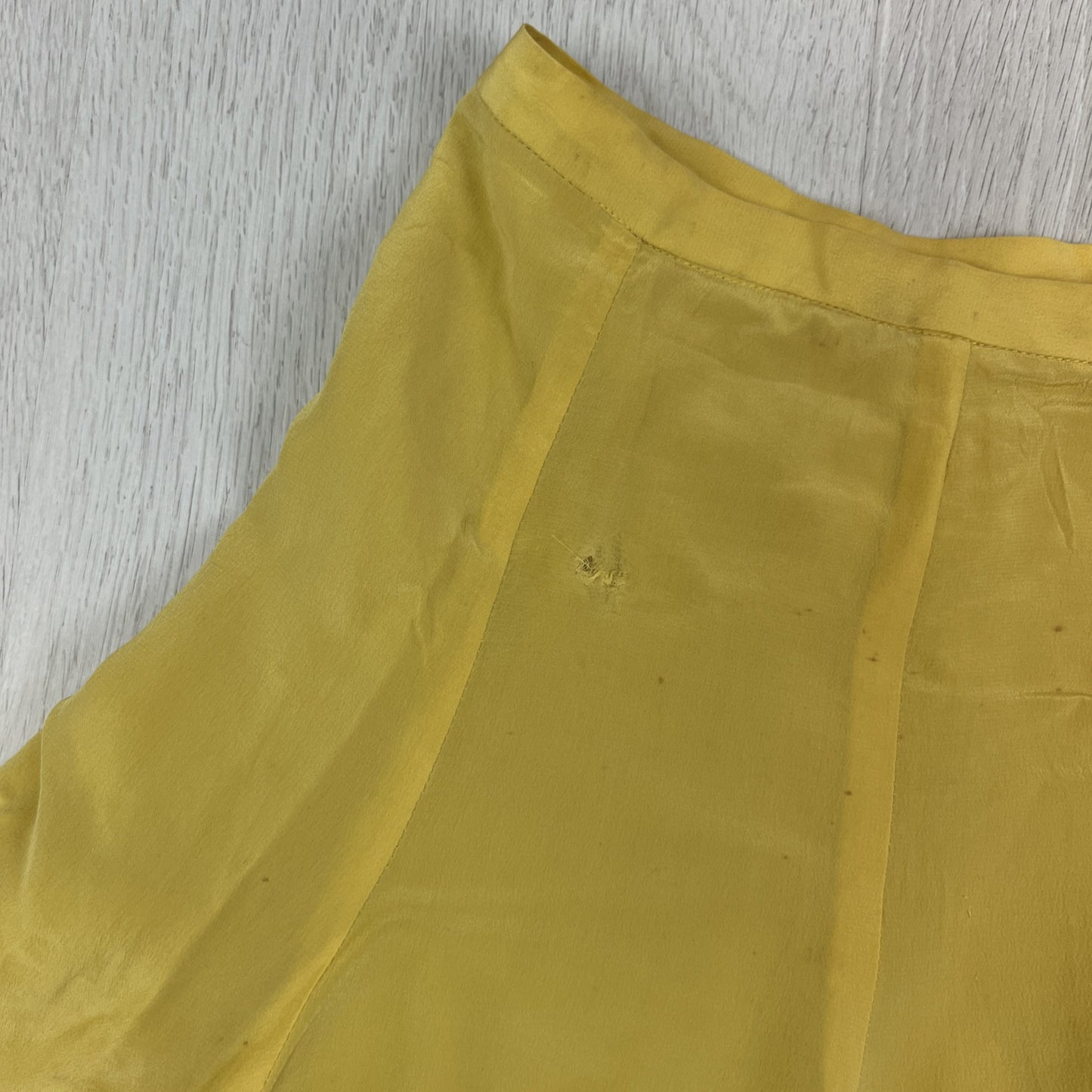 Zimmerman Womens Yellow Silk Skirt Size 1 (Minor damage/marks)