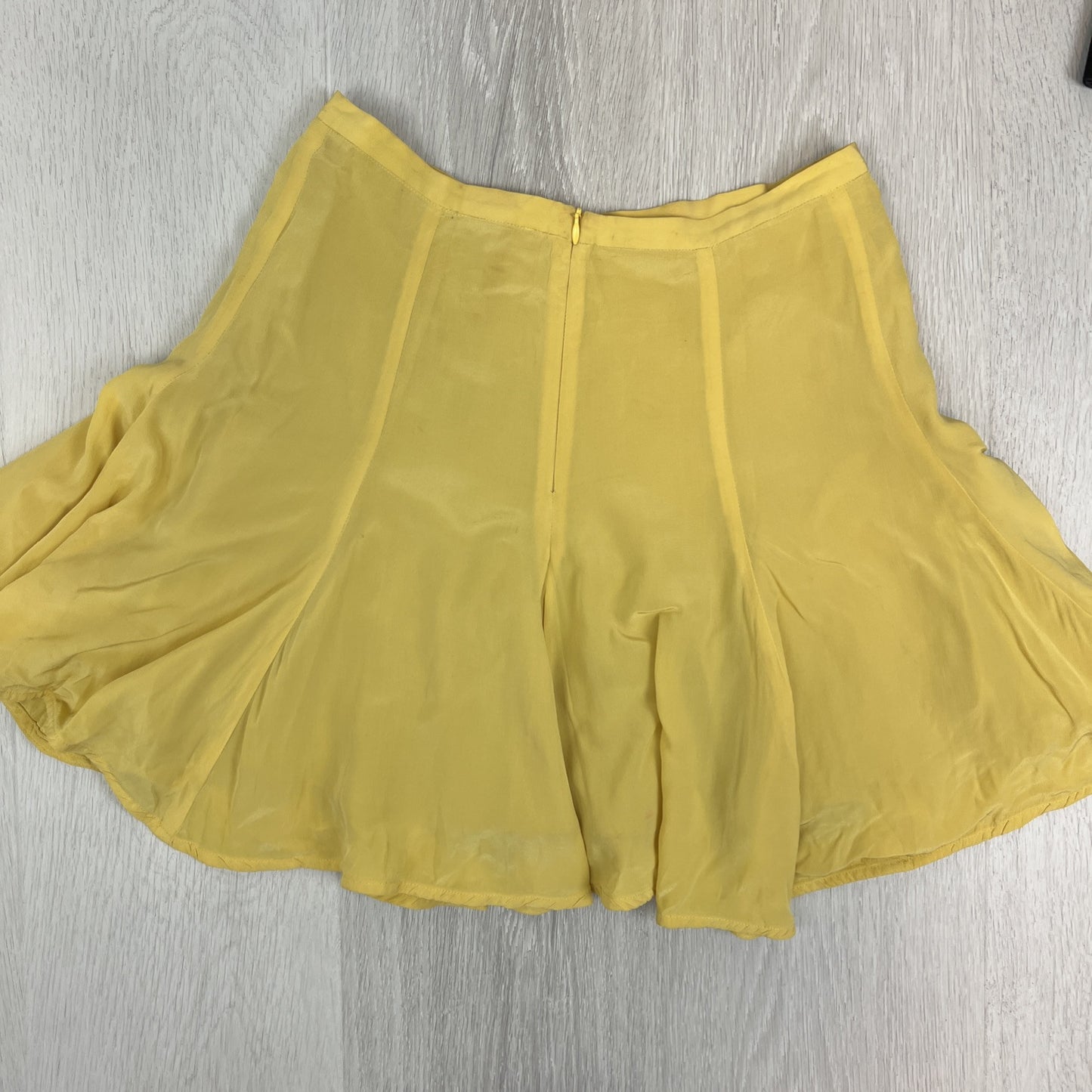 Zimmerman Womens Yellow Silk Skirt Size 1 (Minor damage/marks)