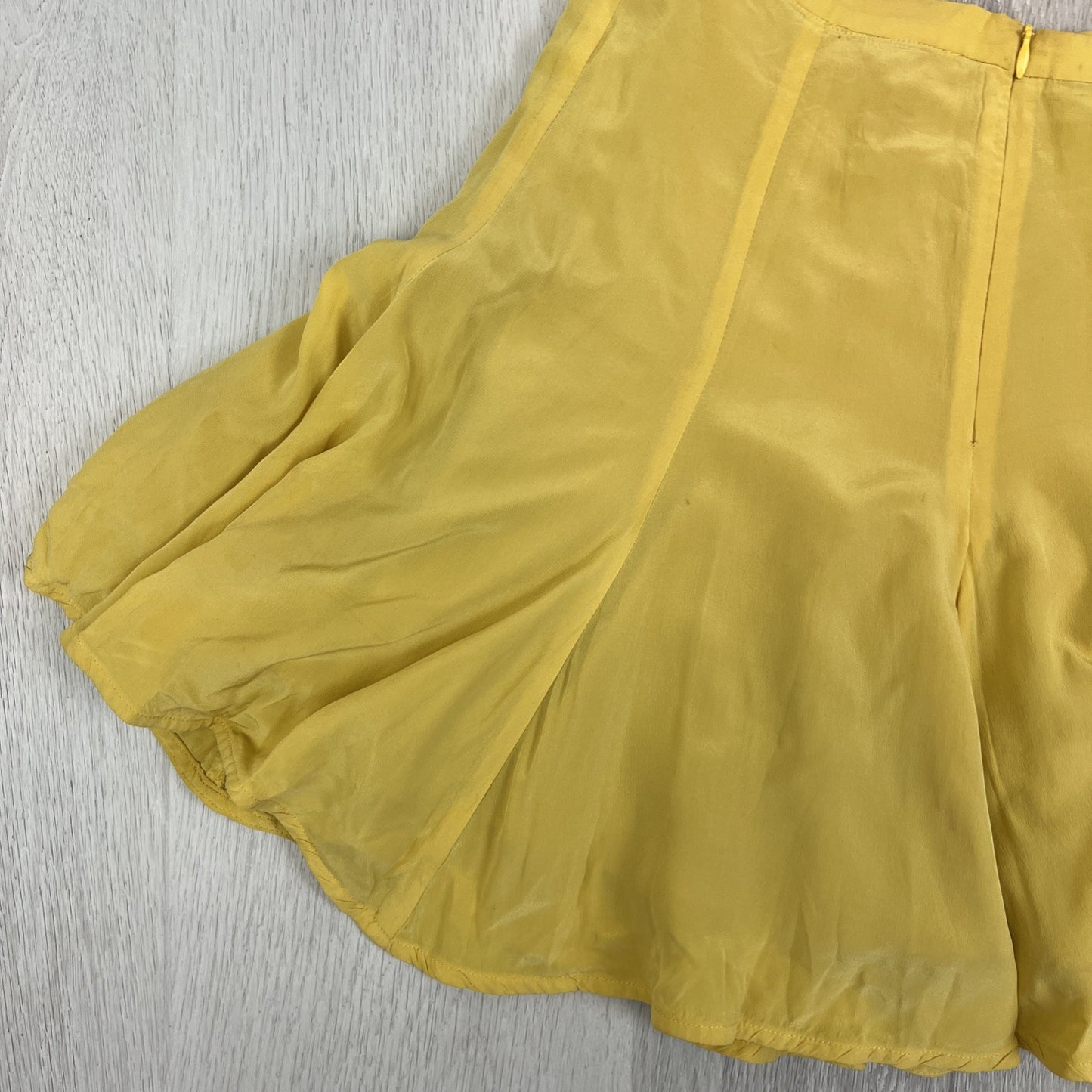 Zimmerman Womens Yellow Silk Skirt Size 1 (Minor damage/marks)