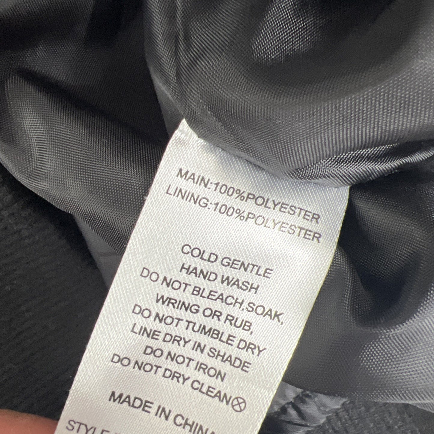 Staple Superior Mens Black Full Zip Bomber Jacket Size Small