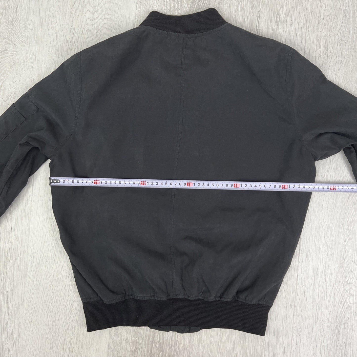 Staple Superior Mens Black Full Zip Bomber Jacket Size Small