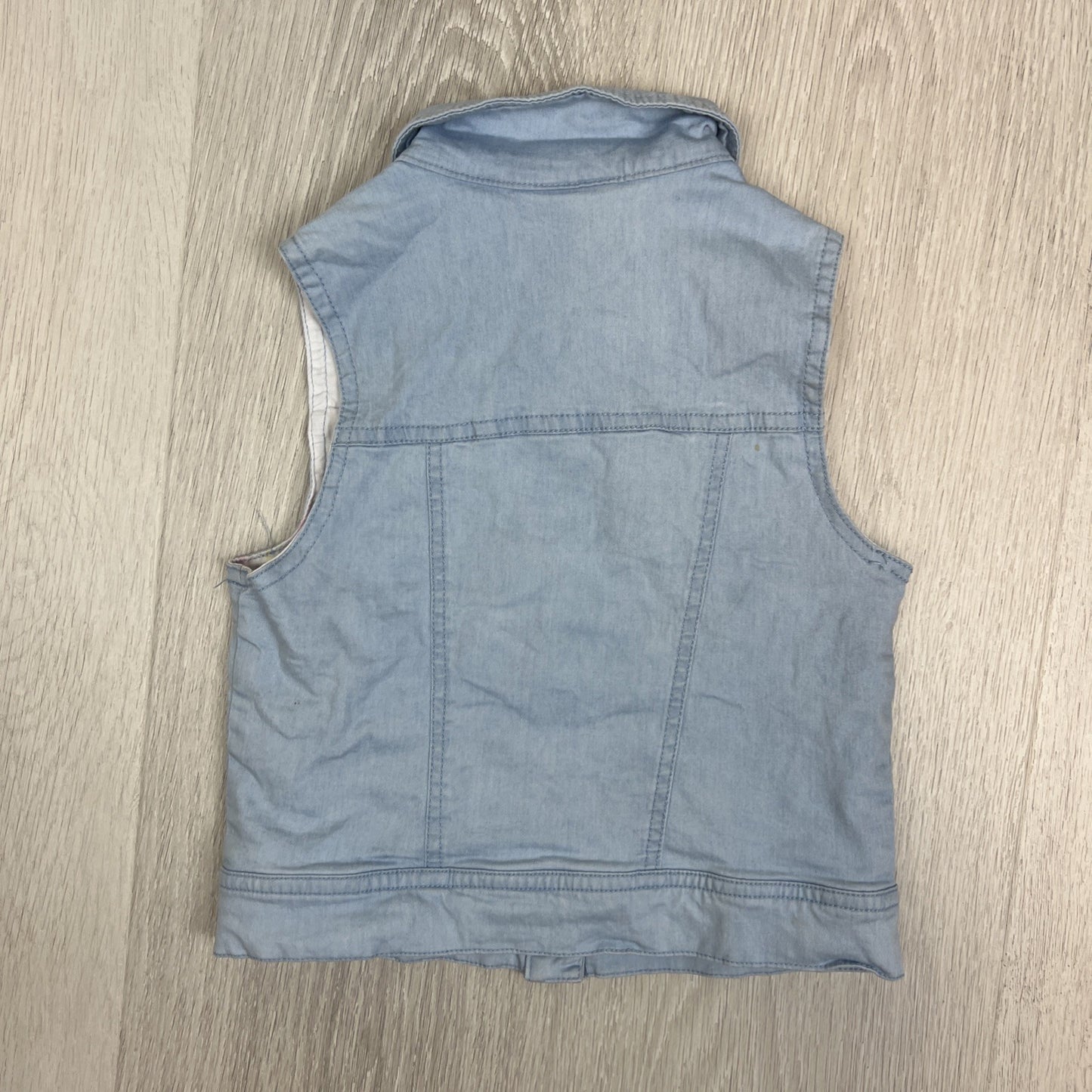 Peter Alexander Girls Light Wash Denim Vest Size 4 Years