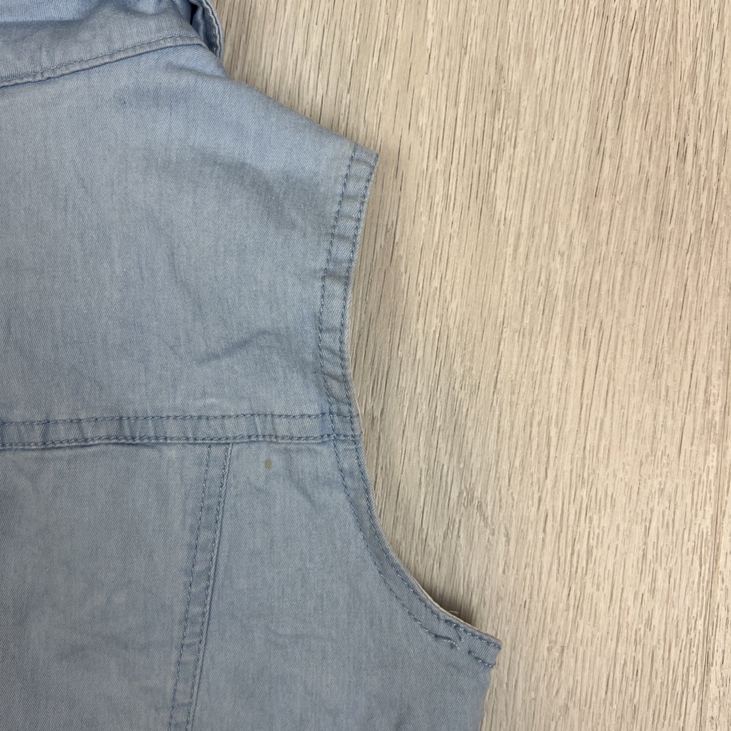 Peter Alexander Girls Light Wash Denim Vest Size 4 Years